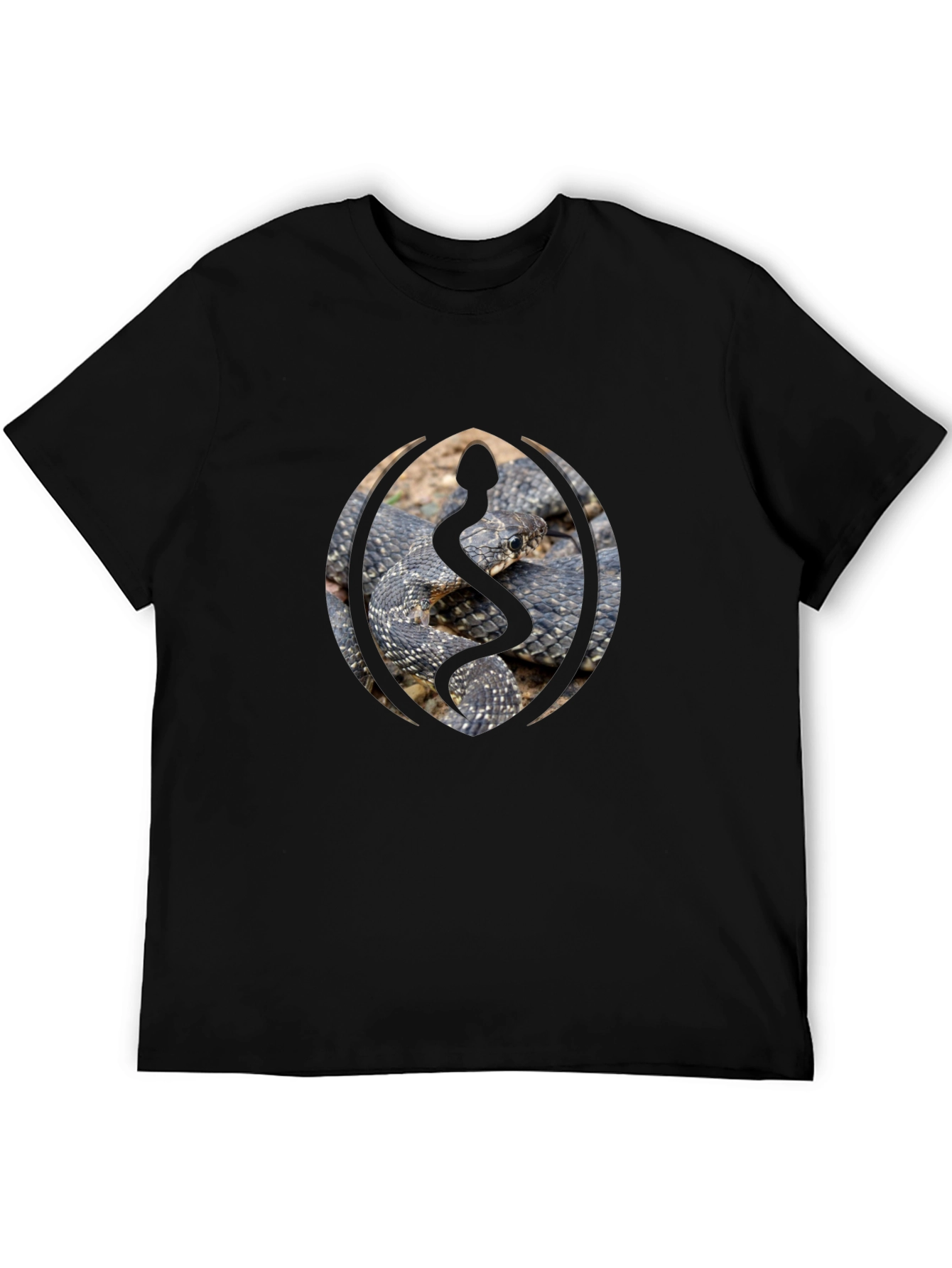 Snake Emblem Black Tee