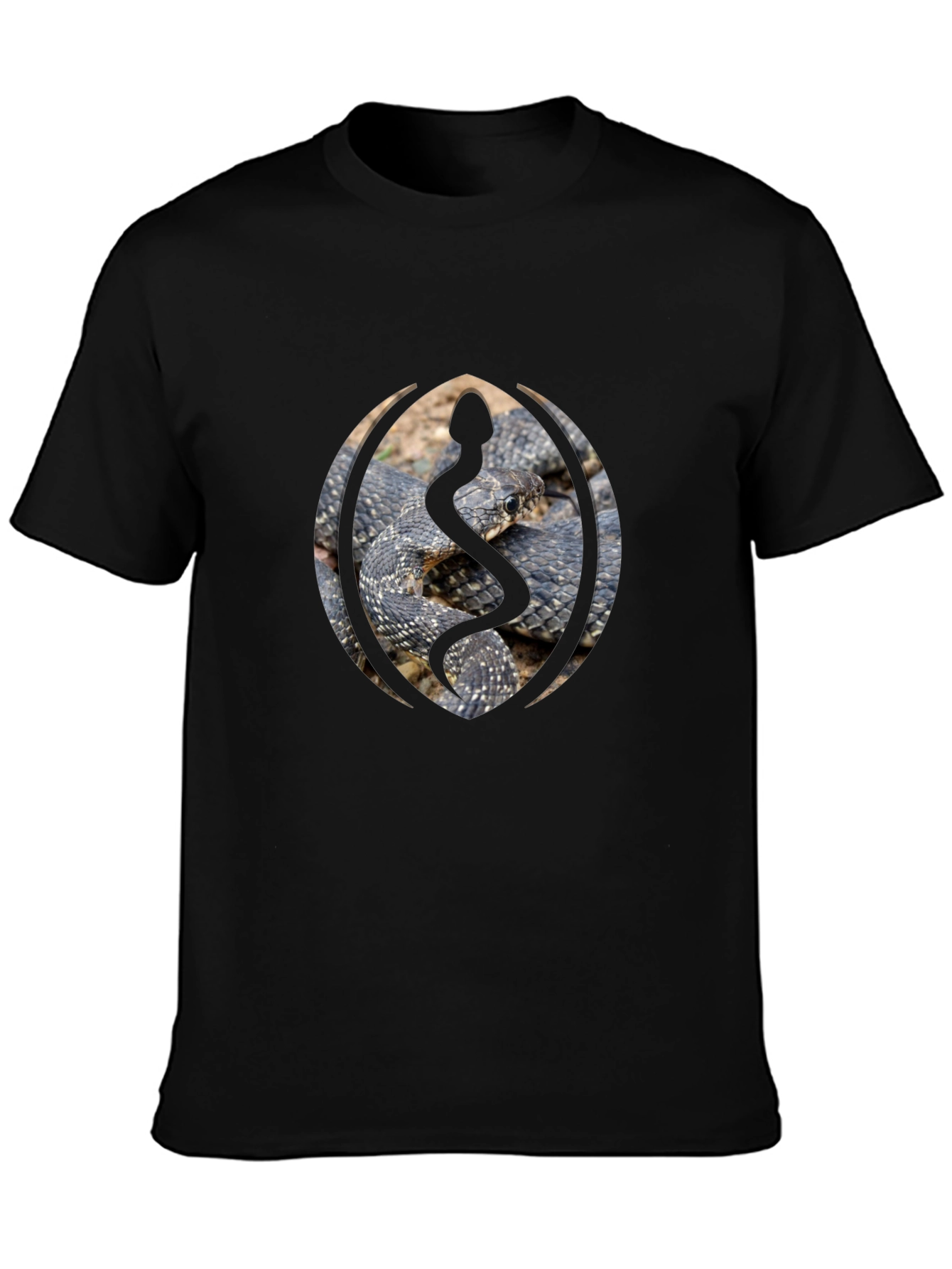 Snake Emblem Black Tee
