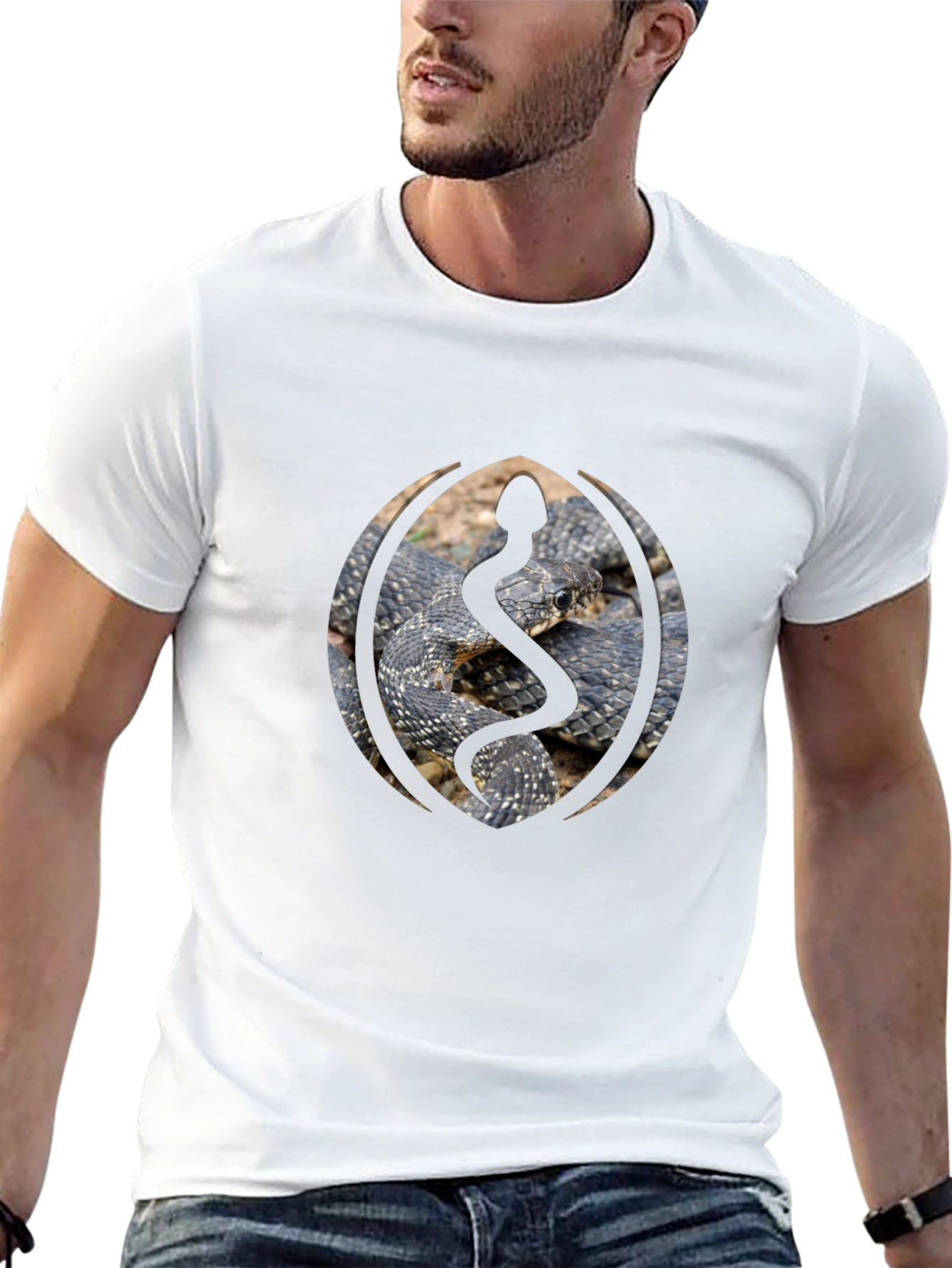 Snake Emblem Black Tee