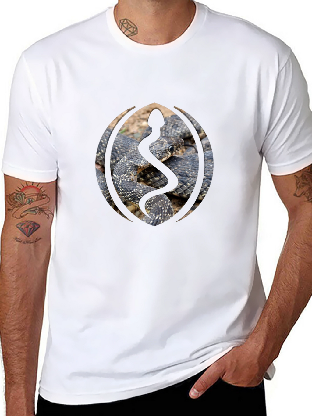 Snake Emblem Black Tee