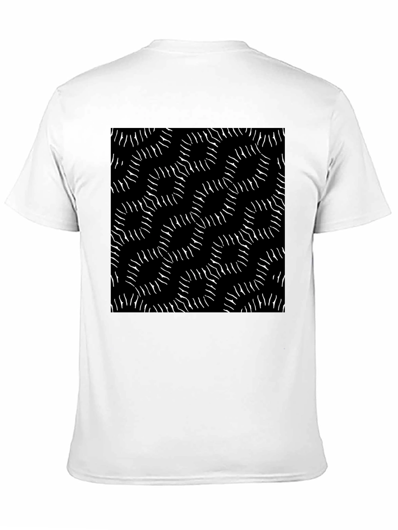 Abstract Pattern Black T-Shirt