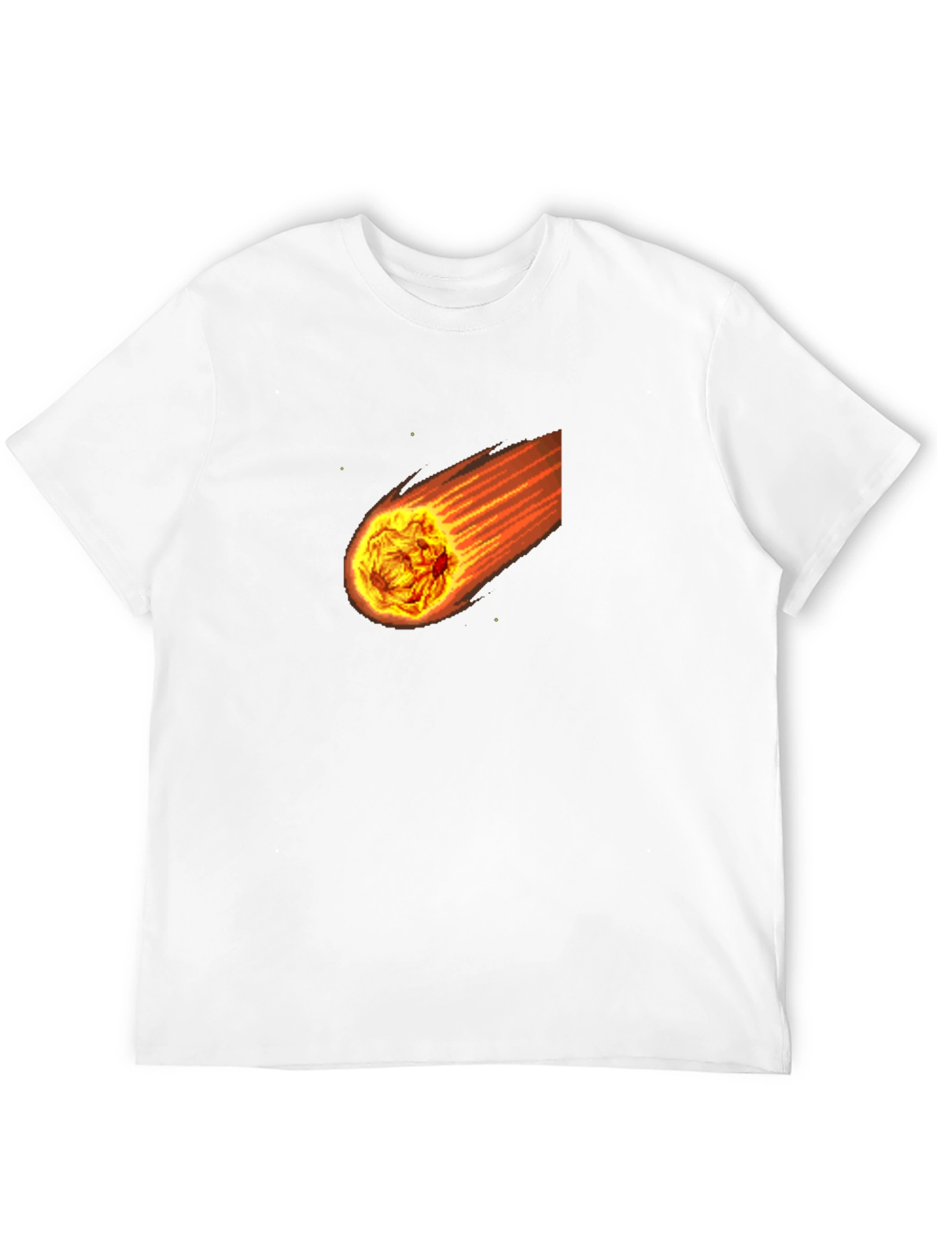 Meteor Black T-Shirt - Fiery Space Graphic Tee