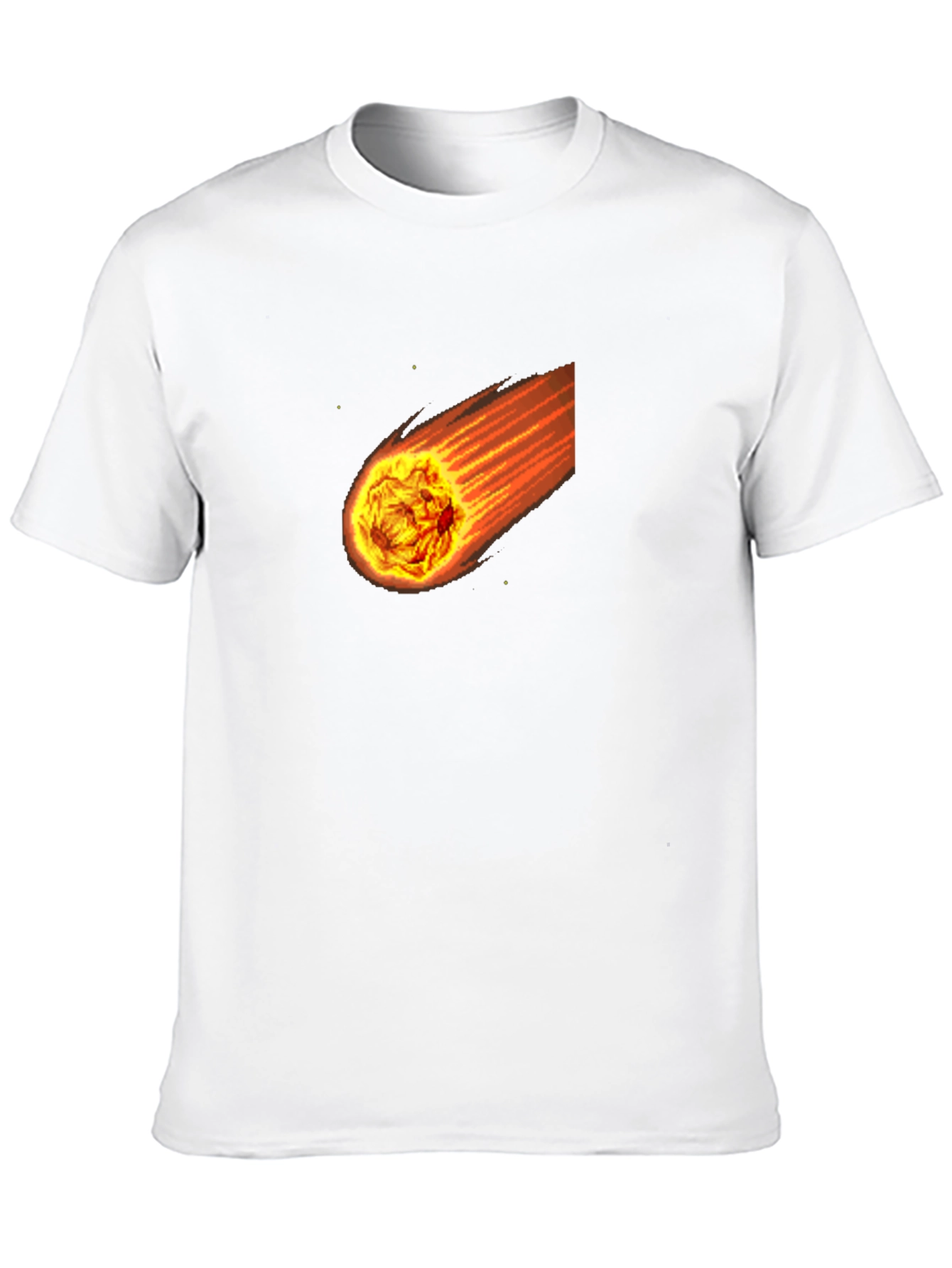 Meteor Black T-Shirt - Fiery Space Graphic Tee