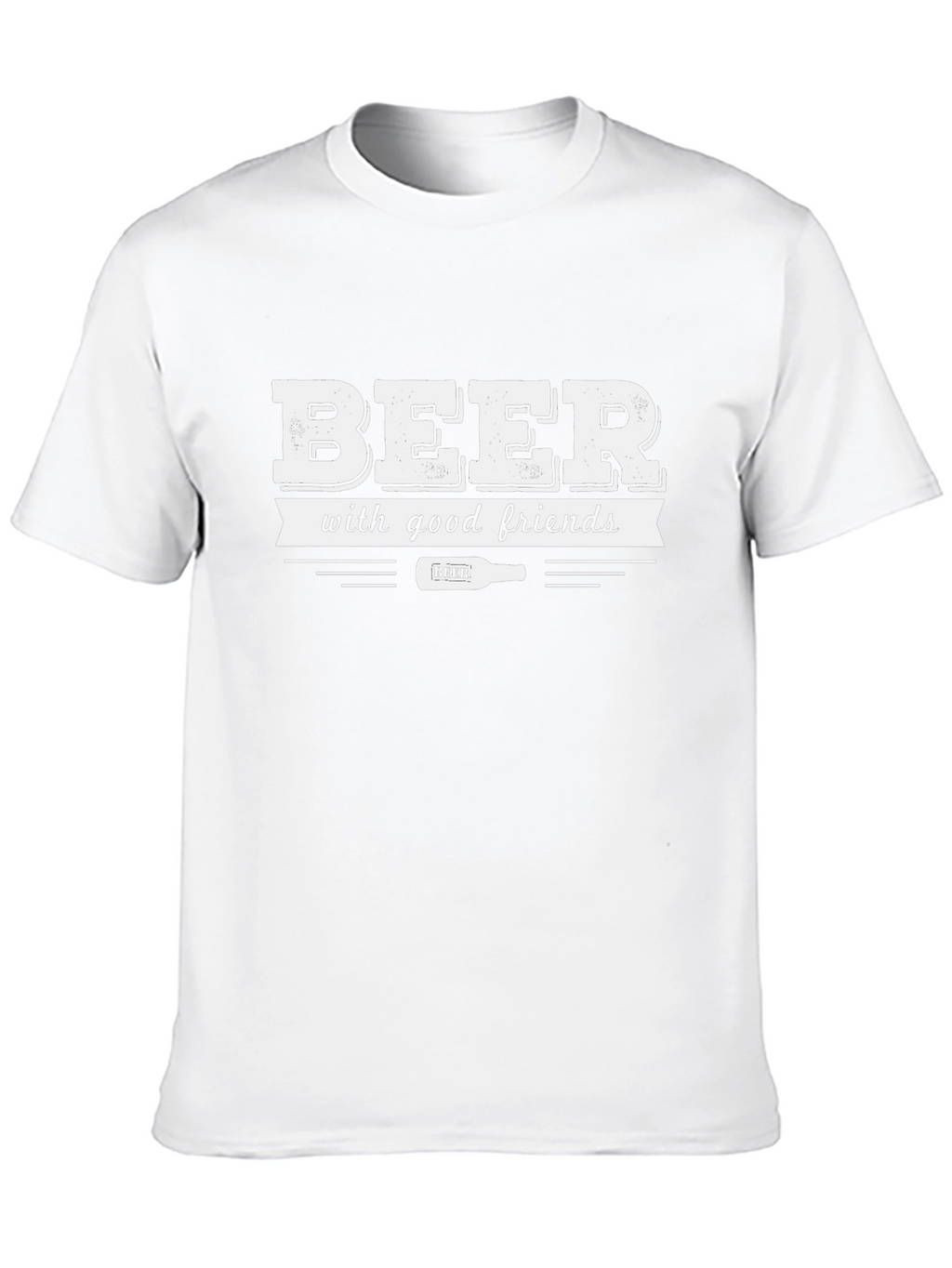 Beer With Good Friends Black T-Shirt