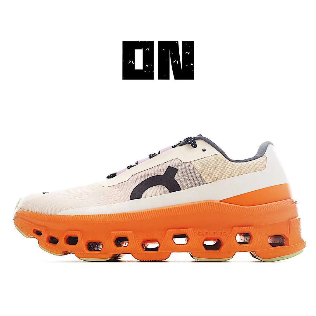 On Running Cloudmonster Sneakers Beige | Orange