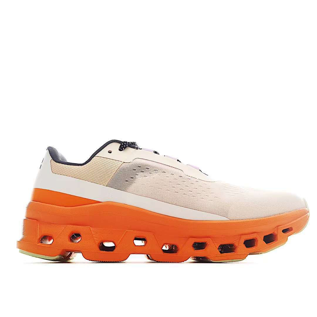 On Running Cloudmonster Sneakers Beige | Orange