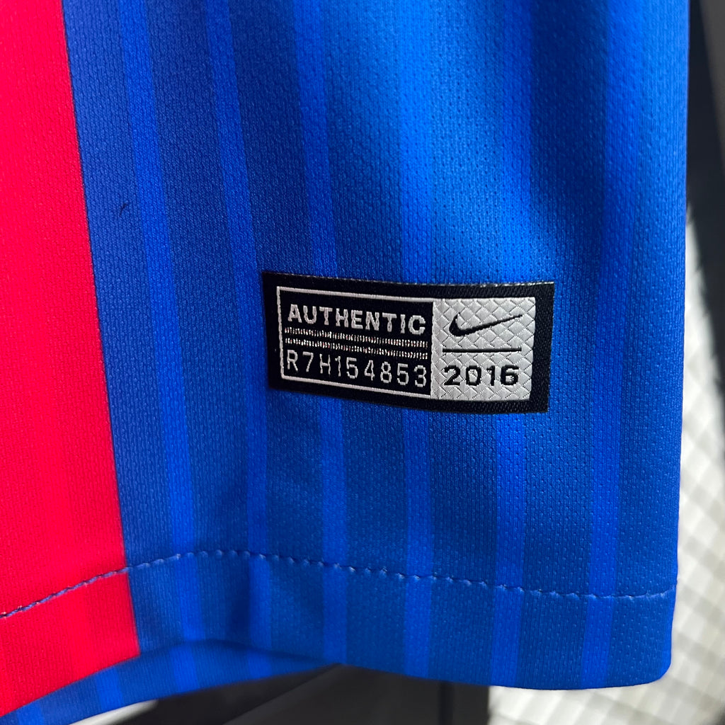 Retro Barcelona Home Long Sleeve Jersey 2014/15