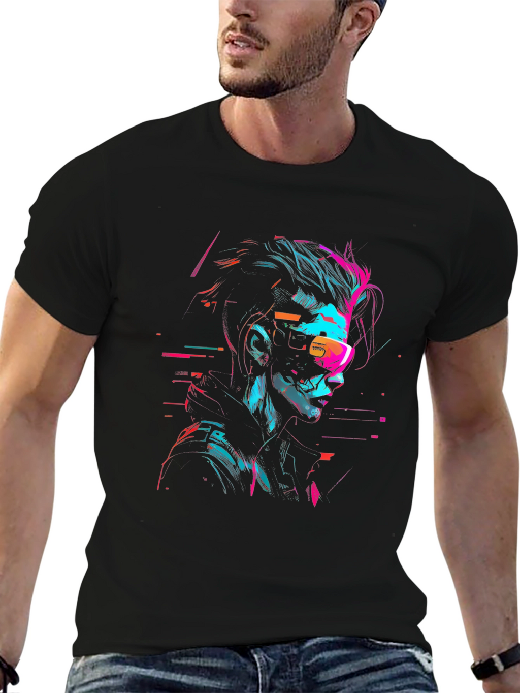 Cyberpunk Style Graphic Tee
