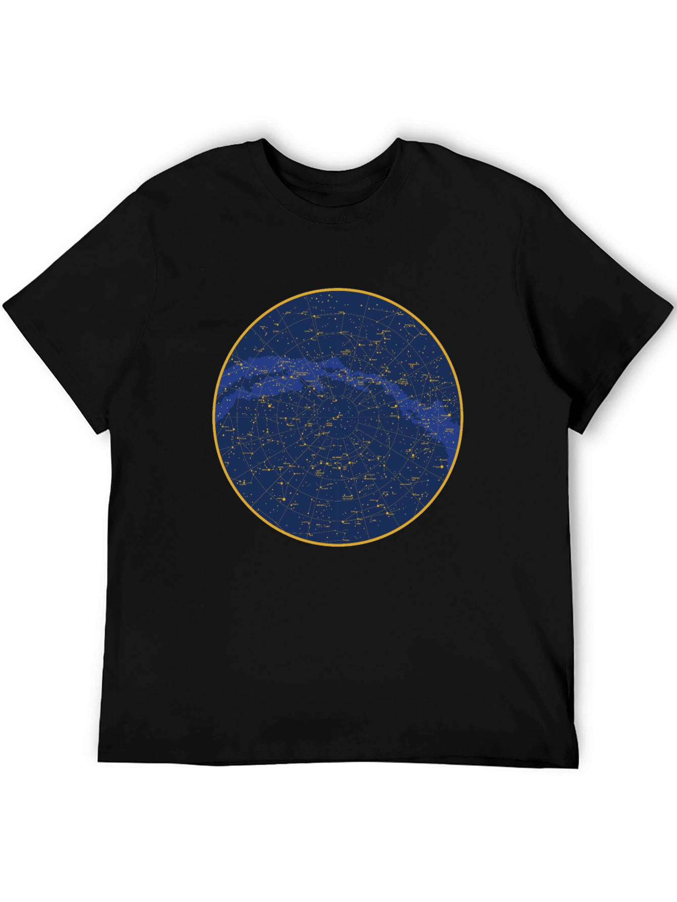 Celestial Constellation Graphic Tee - Black