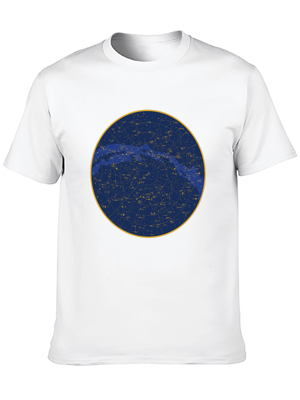 Celestial Constellation Graphic Tee - Black