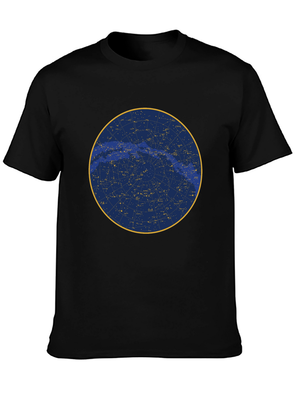 Celestial Constellation Graphic Tee - Black