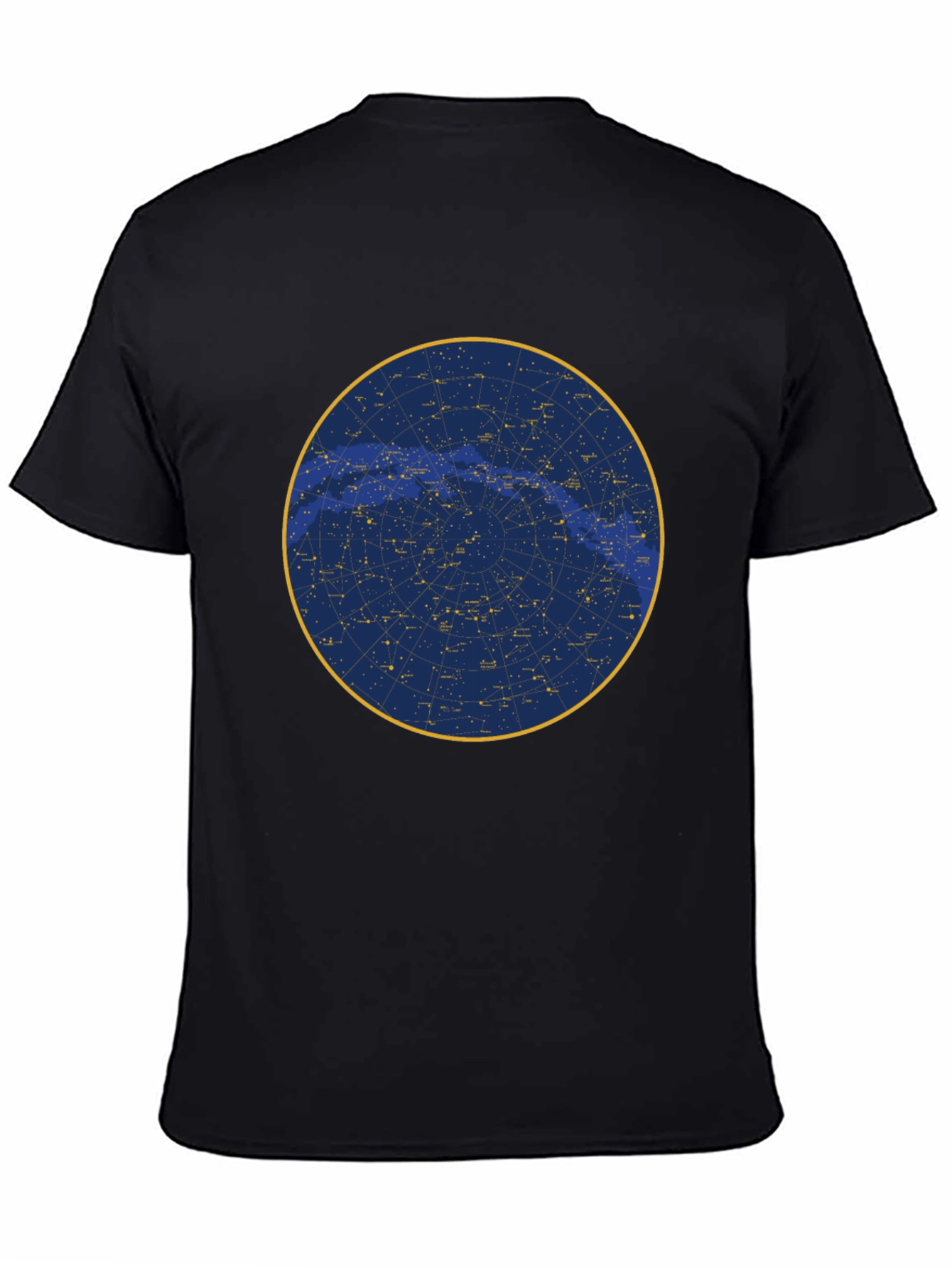 Celestial Constellation Graphic Tee - Black