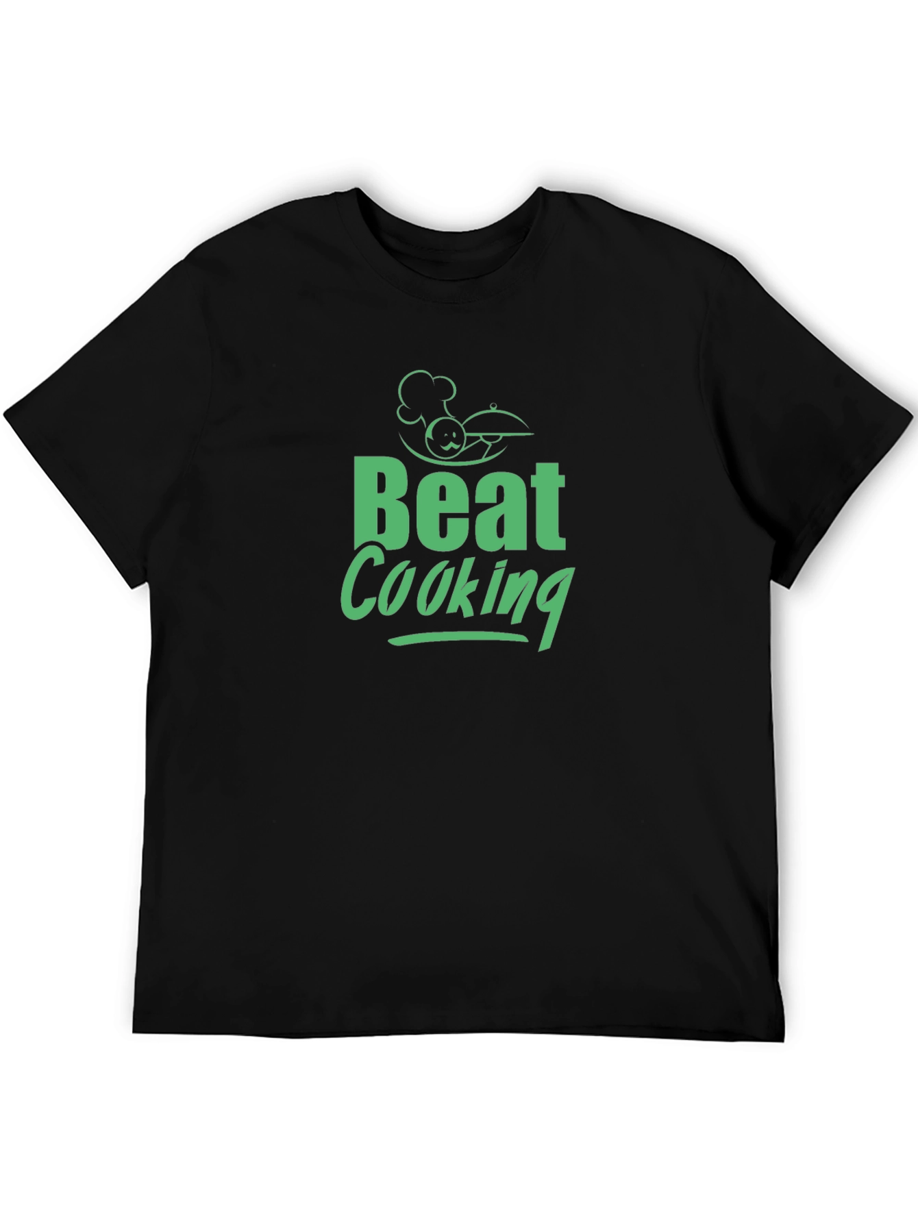 Beat Cooking Black T-Shirt for Chefs
