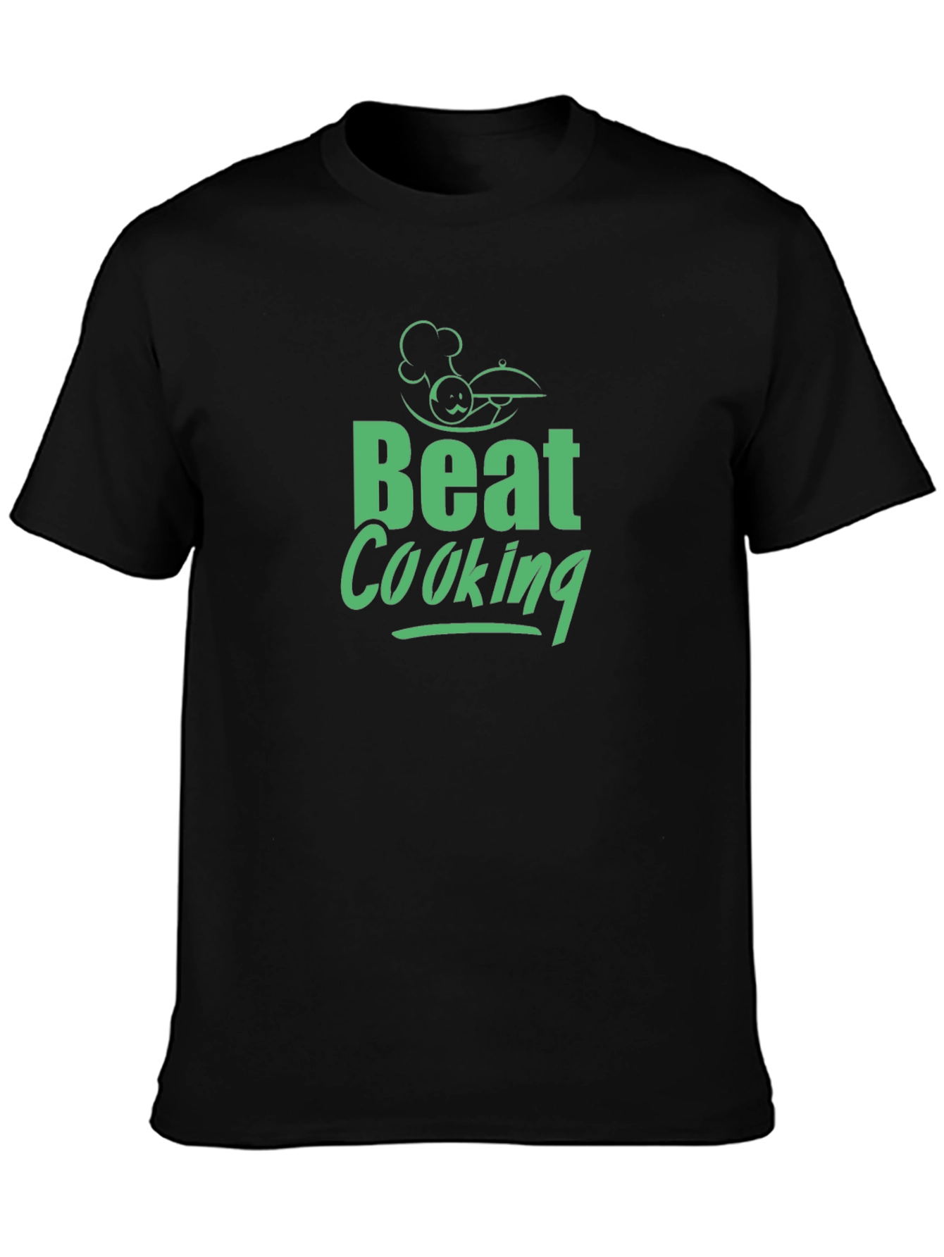 Beat Cooking Black T-Shirt for Chefs