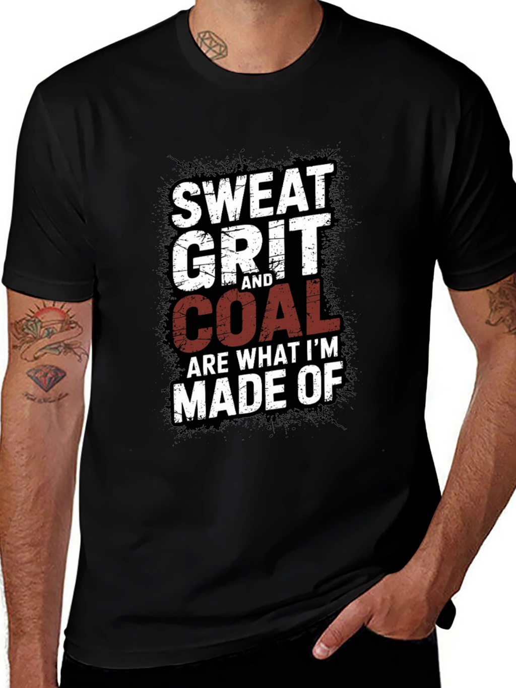 Sweat Grit and Coal Mens Graphic Tee