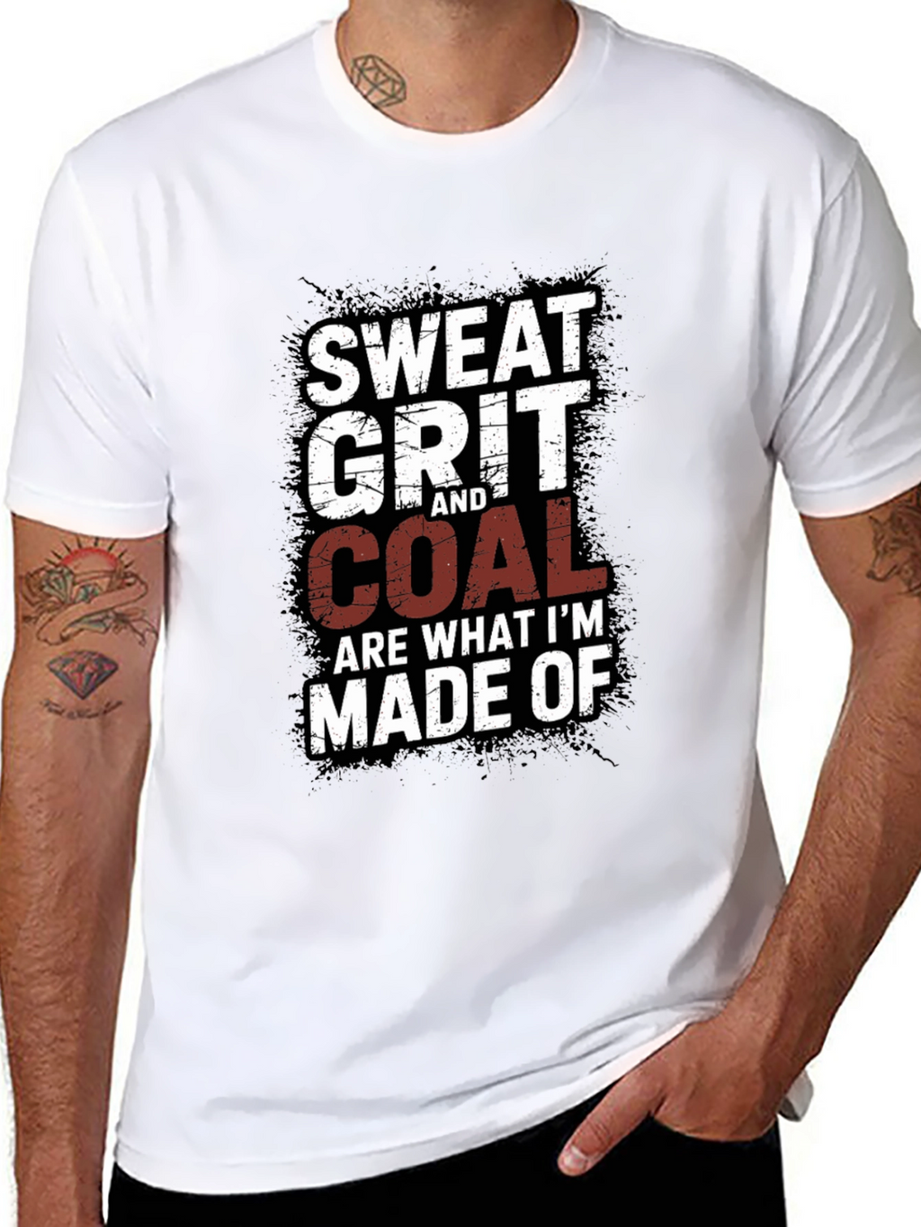 Sweat Grit and Coal Mens Graphic Tee