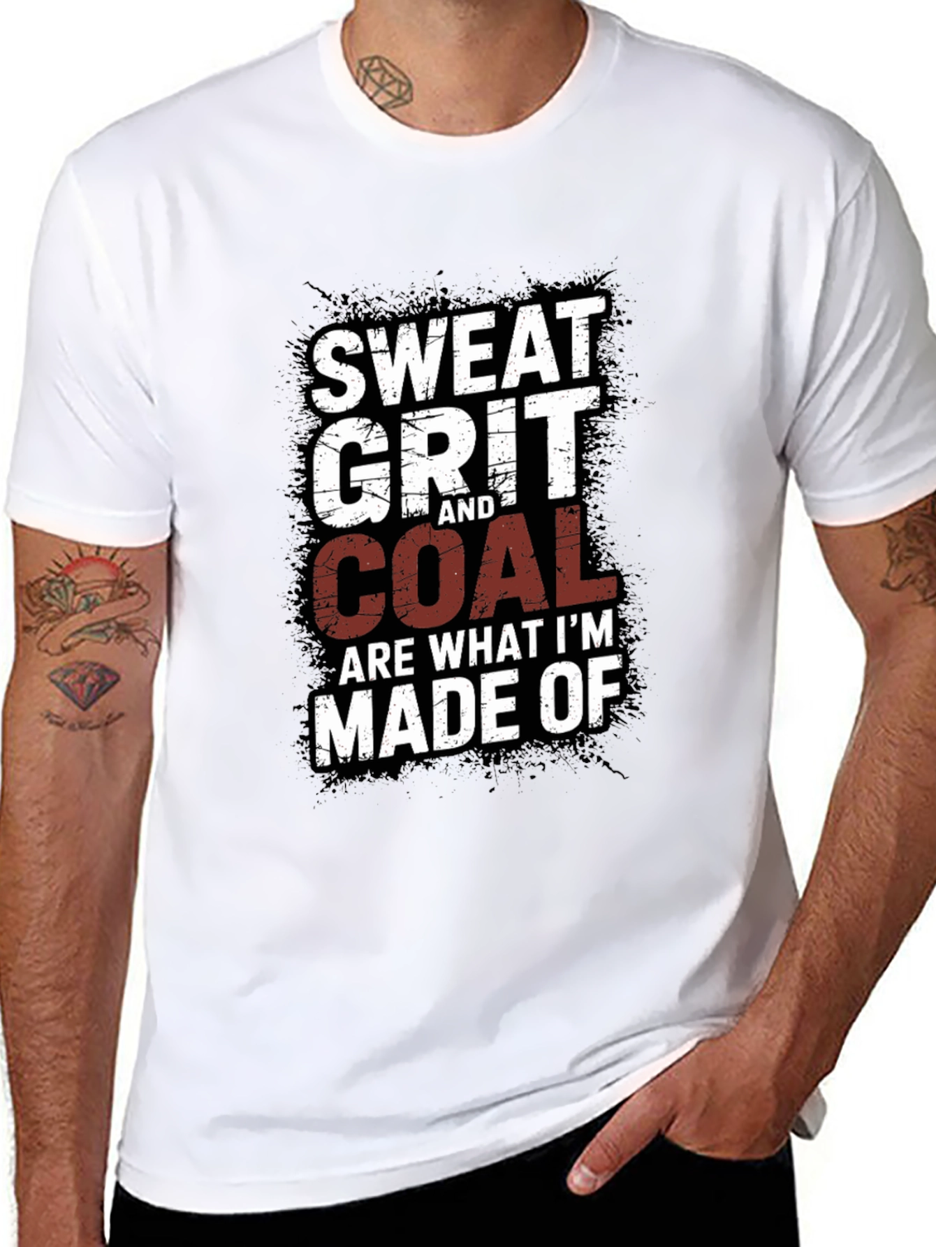 Sweat Grit and Coal Mens Graphic Tee