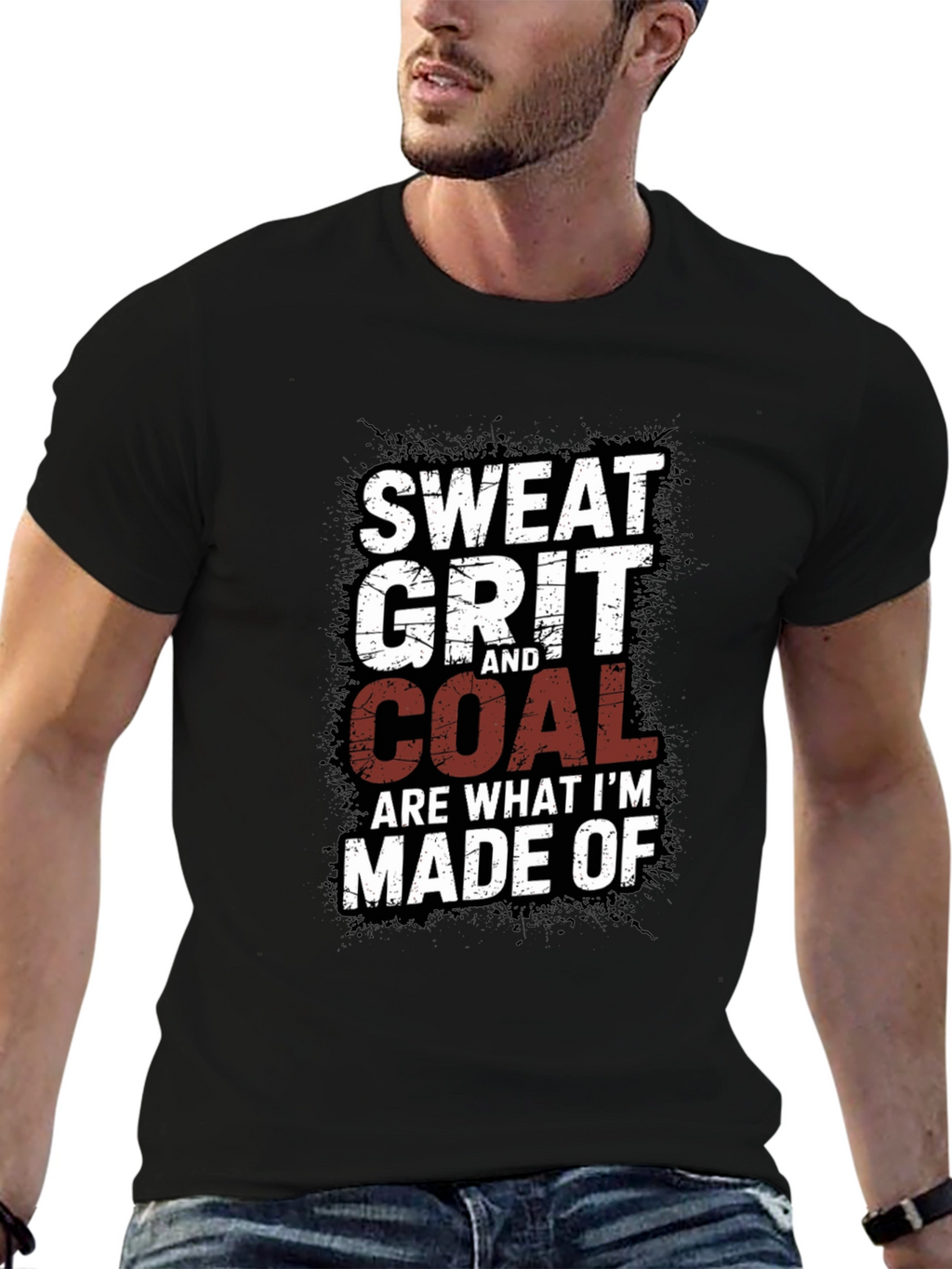 Sweat Grit and Coal Mens Graphic Tee