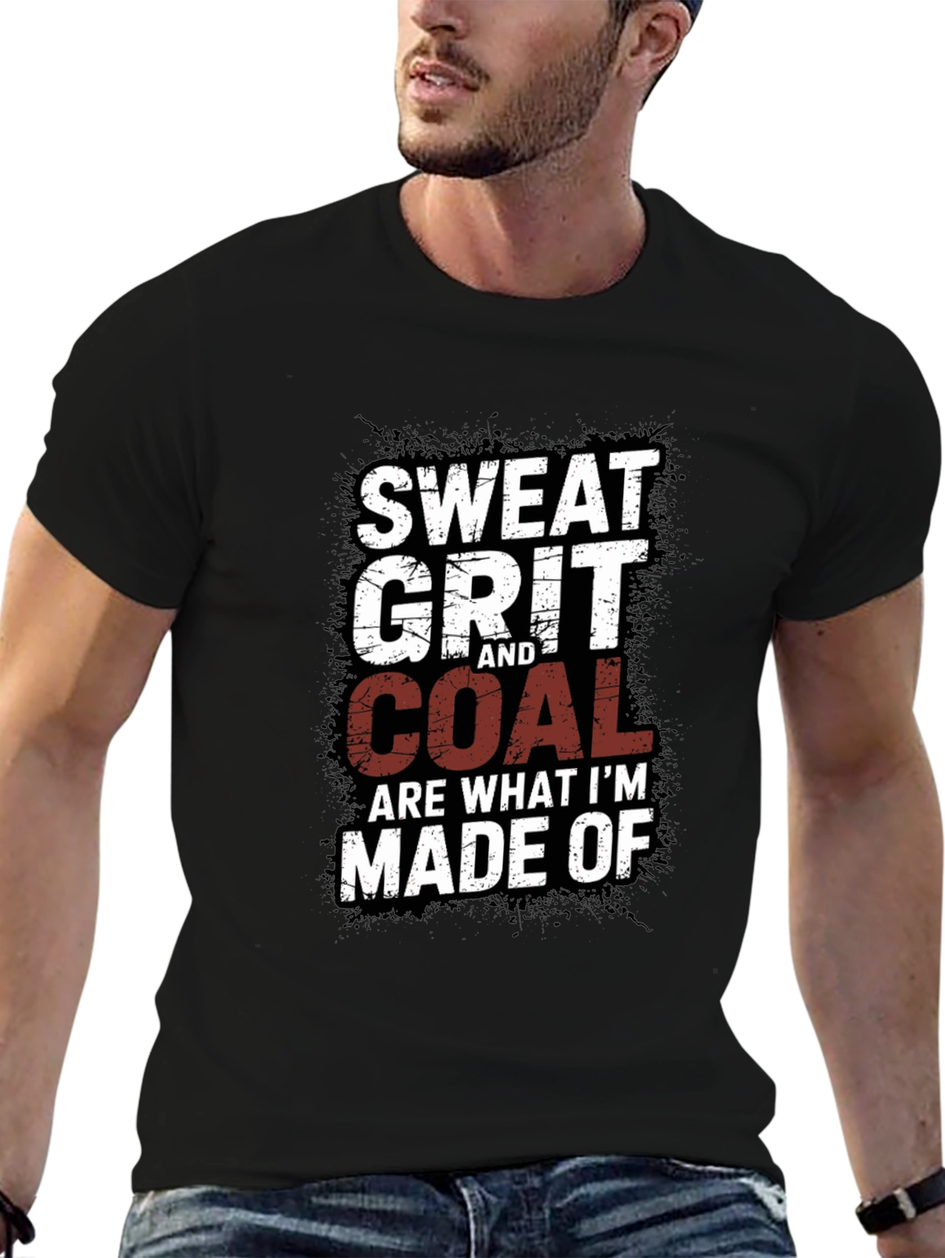 Sweat Grit and Coal Mens Graphic Tee