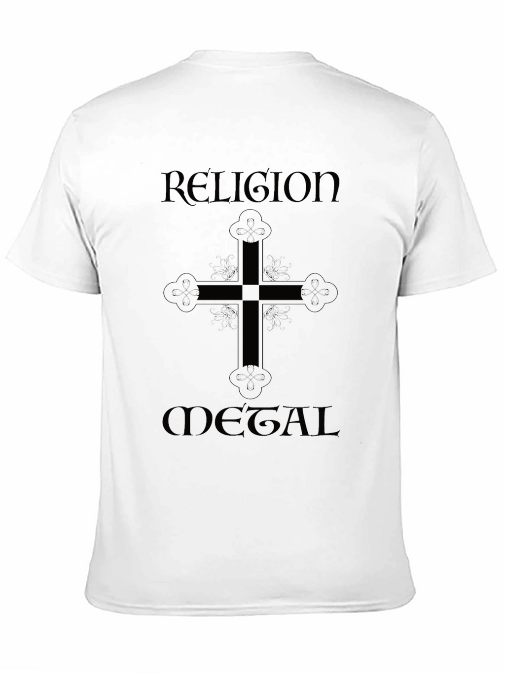 Religion Metal T-Shirt - Black Graphic Tee