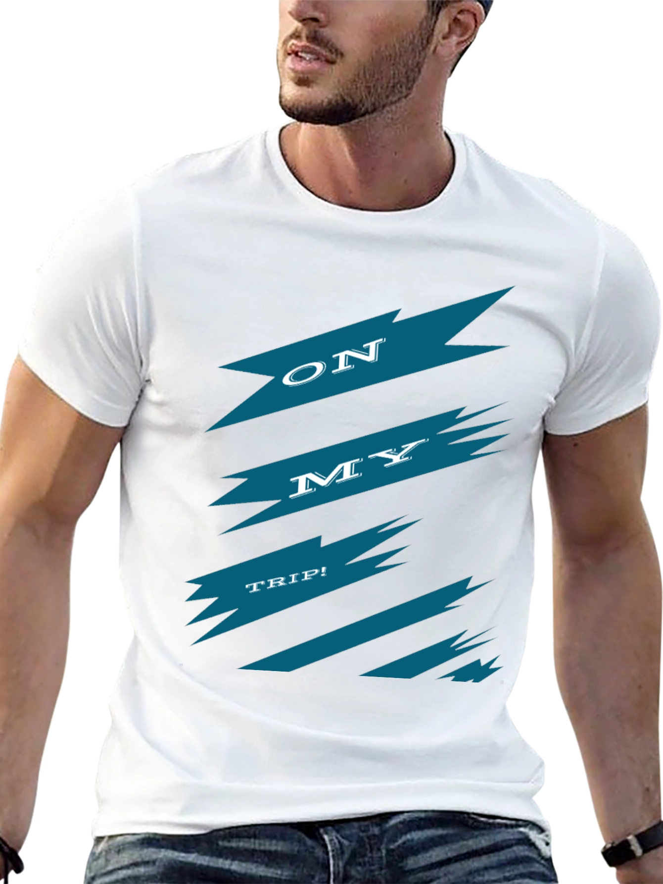 On My Trip Graphic Tee - Black