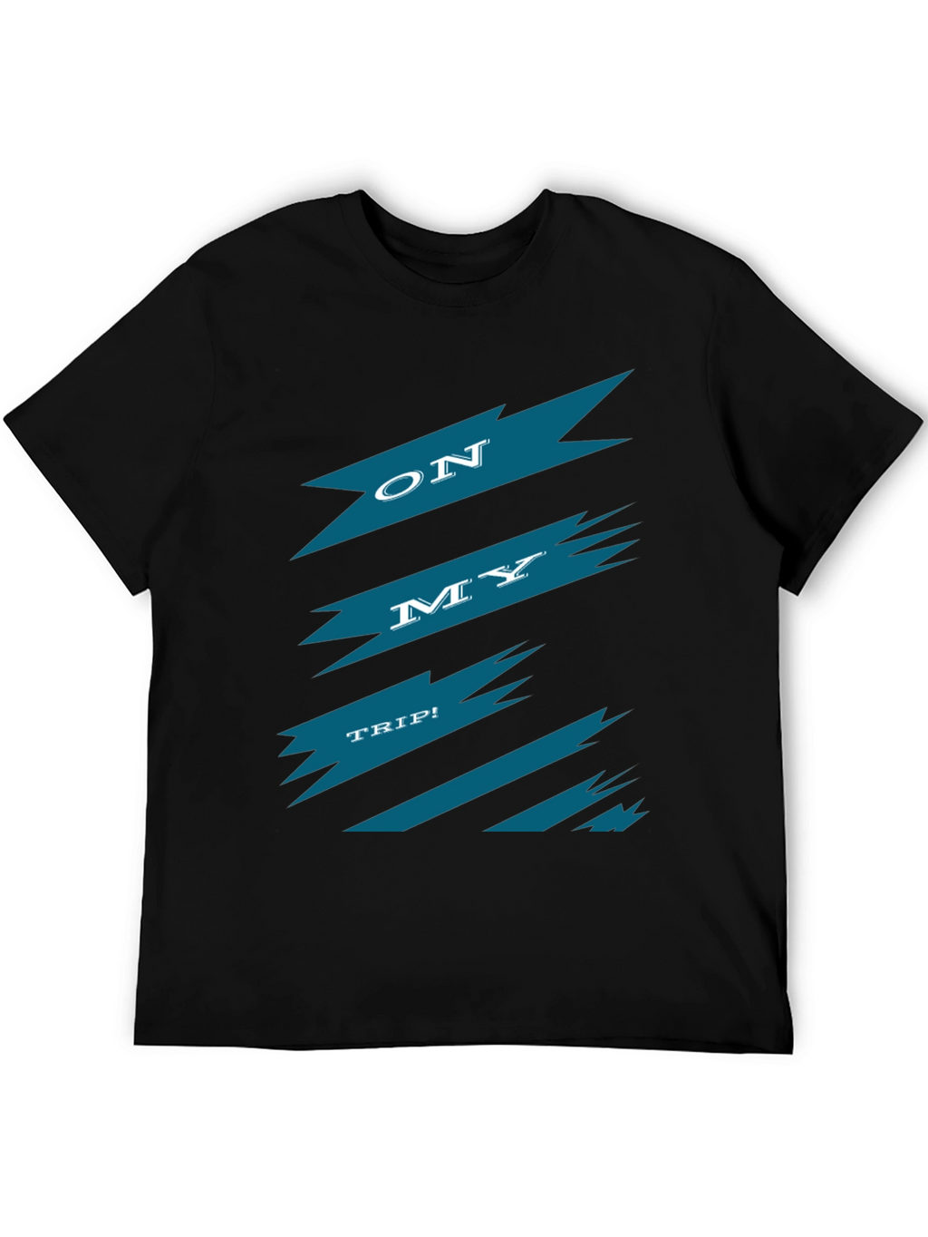 On My Trip Graphic Tee - Black