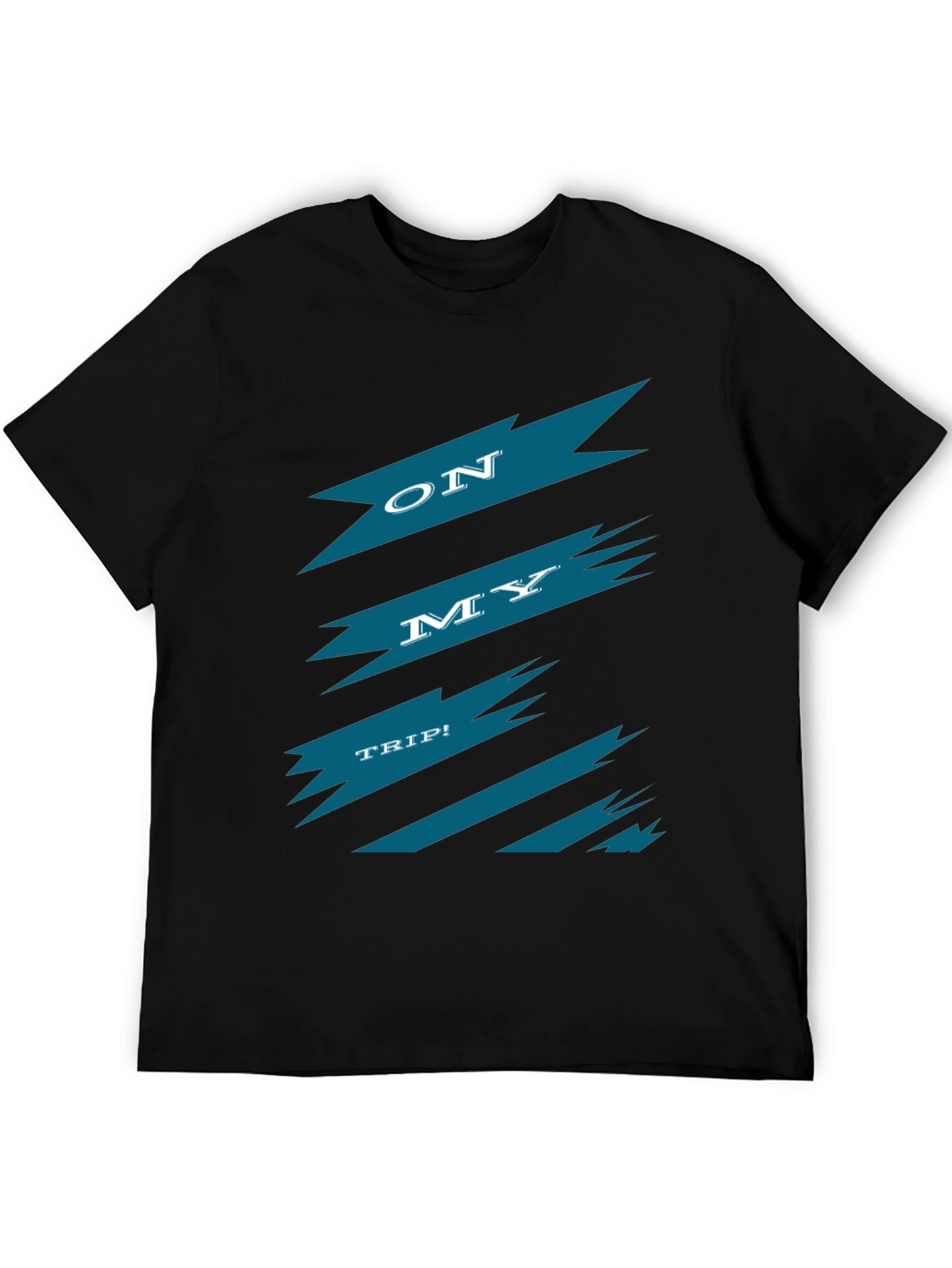On My Trip Graphic Tee - Black