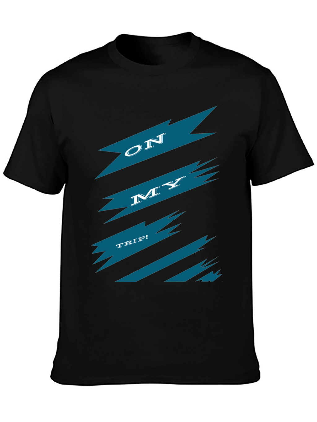 On My Trip Graphic Tee - Black