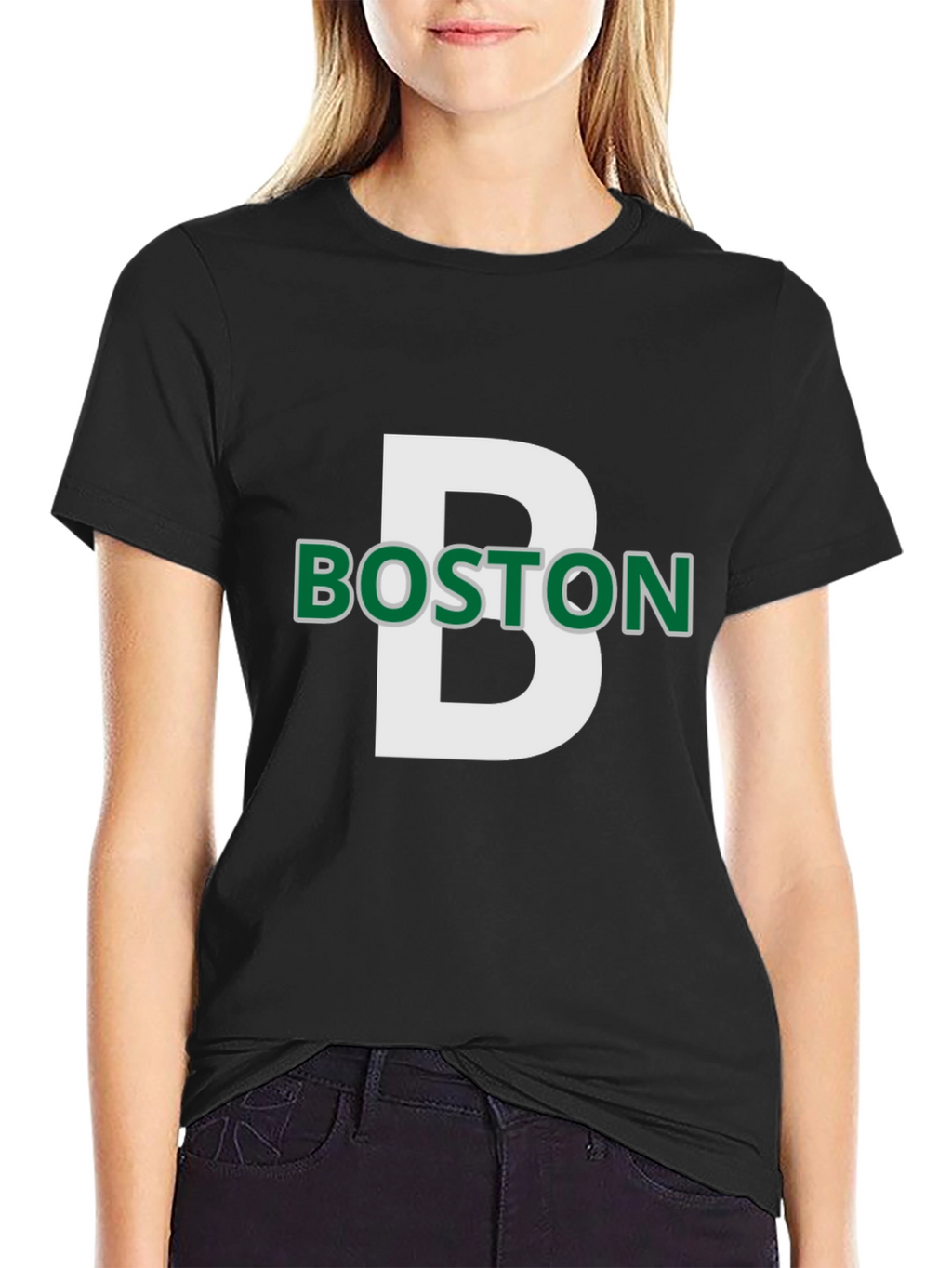 Boston Celtics Inspired Black T-Shirt
