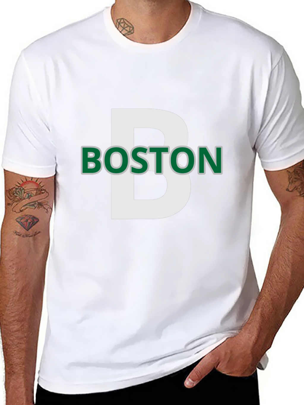 Boston Celtics Inspired Black T-Shirt