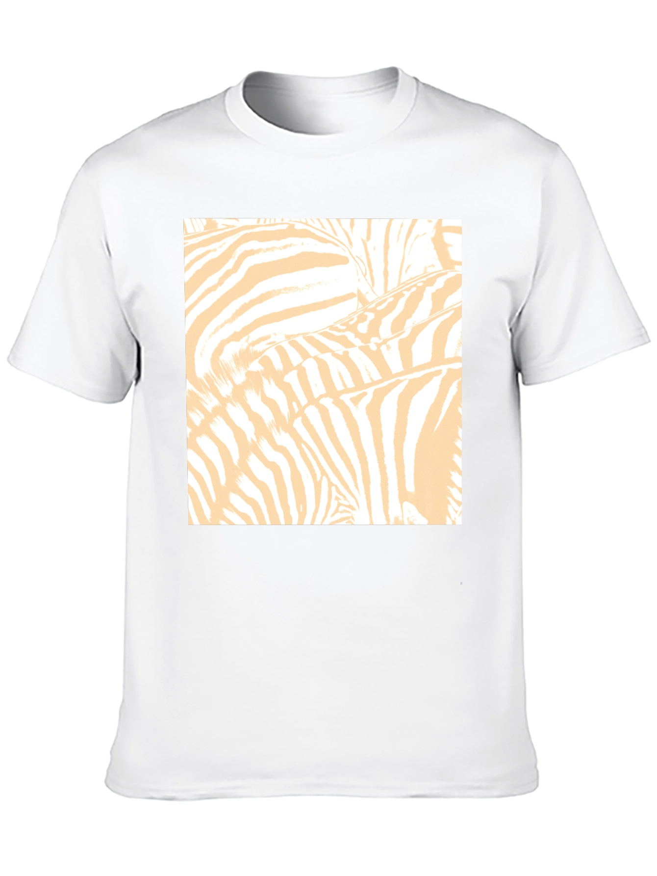 Zebra Print Graphic Tee - Black Cotton T-Shirt