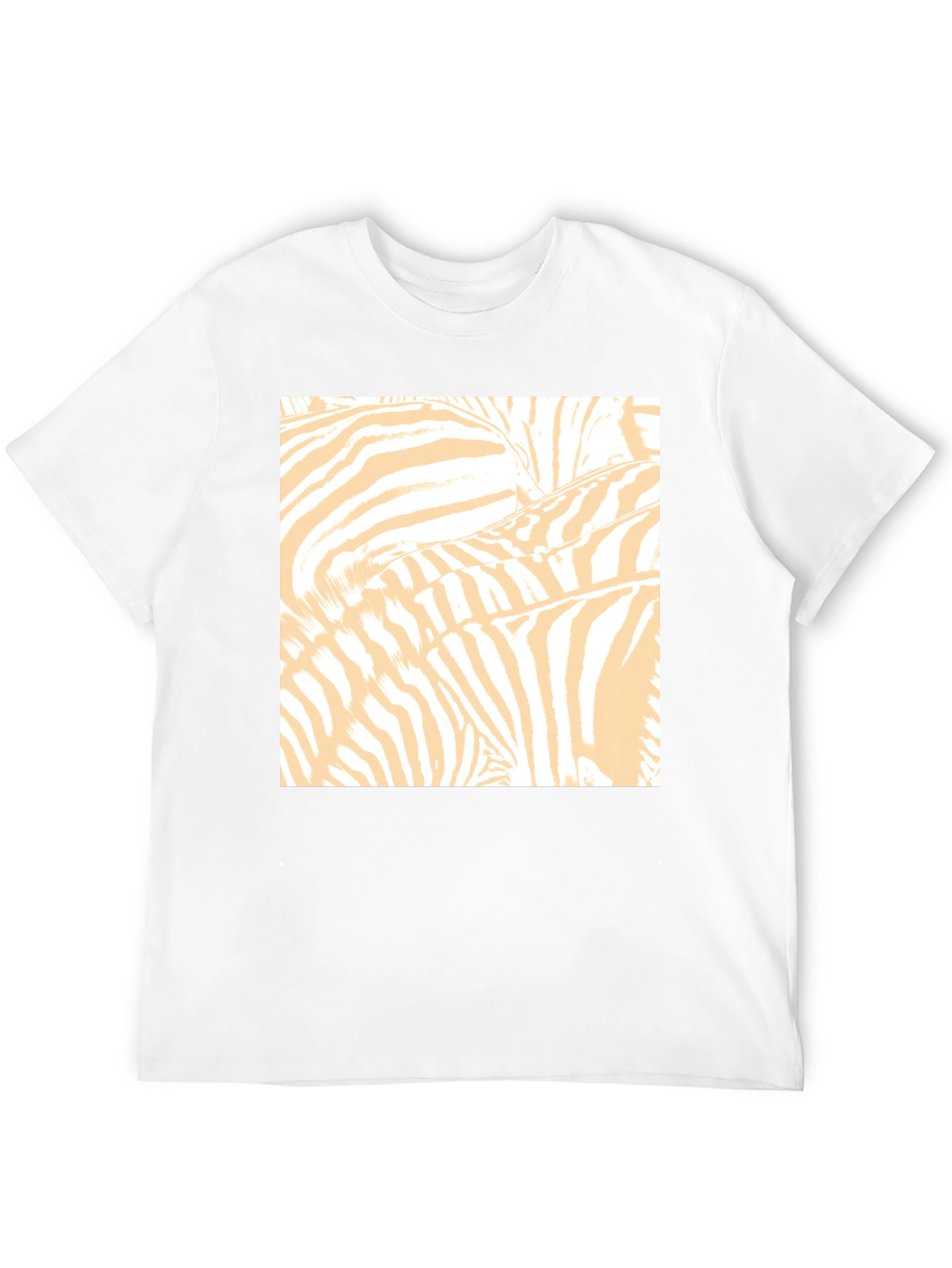 Zebra Print Graphic Tee - Black Cotton T-Shirt