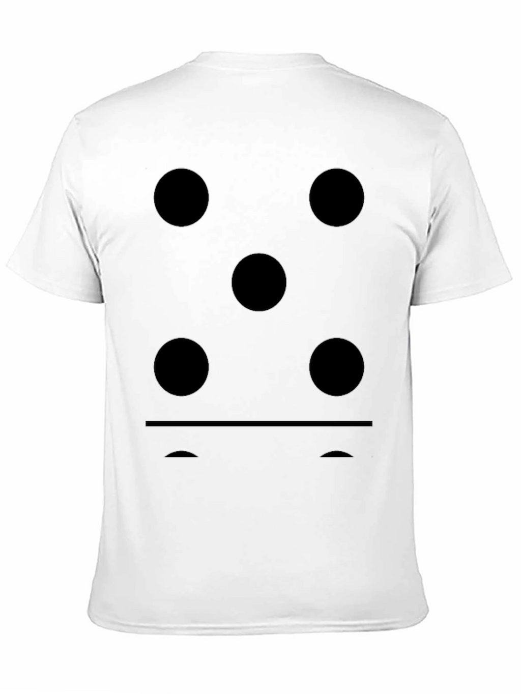Domino Five Dots Graphic Black T-Shirt