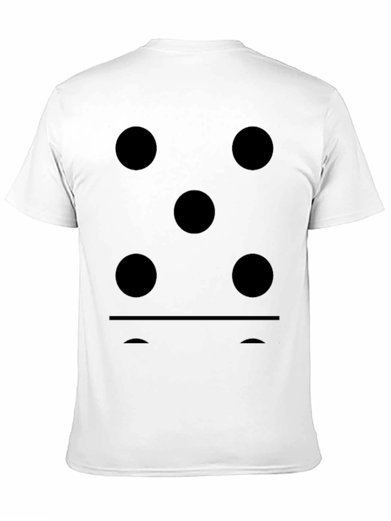 Domino Five Dots Graphic Black T-Shirt