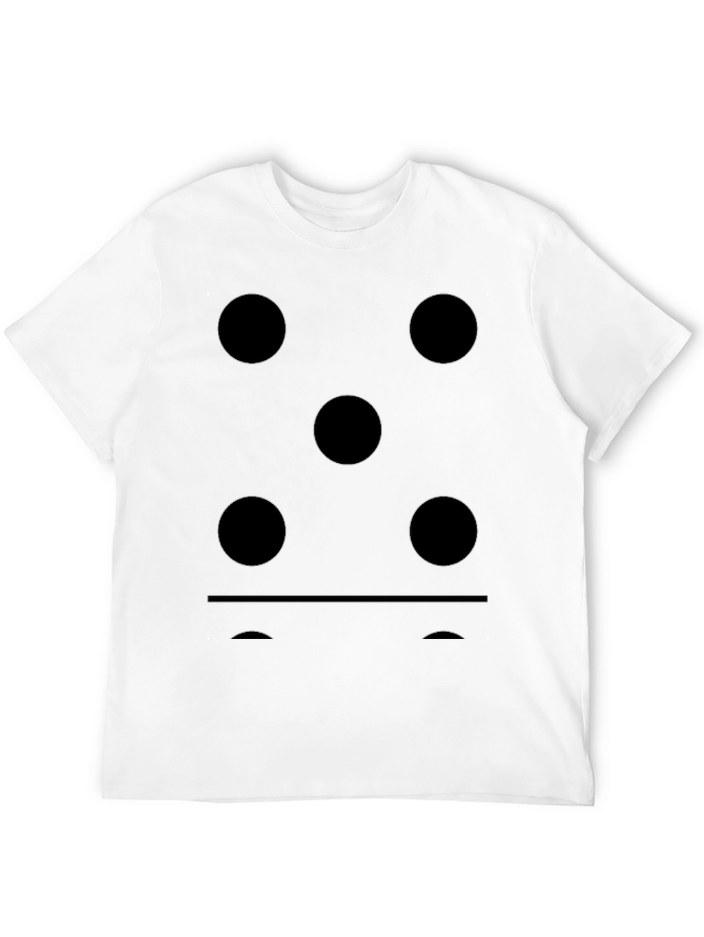 Domino Five Dots Graphic Black T-Shirt