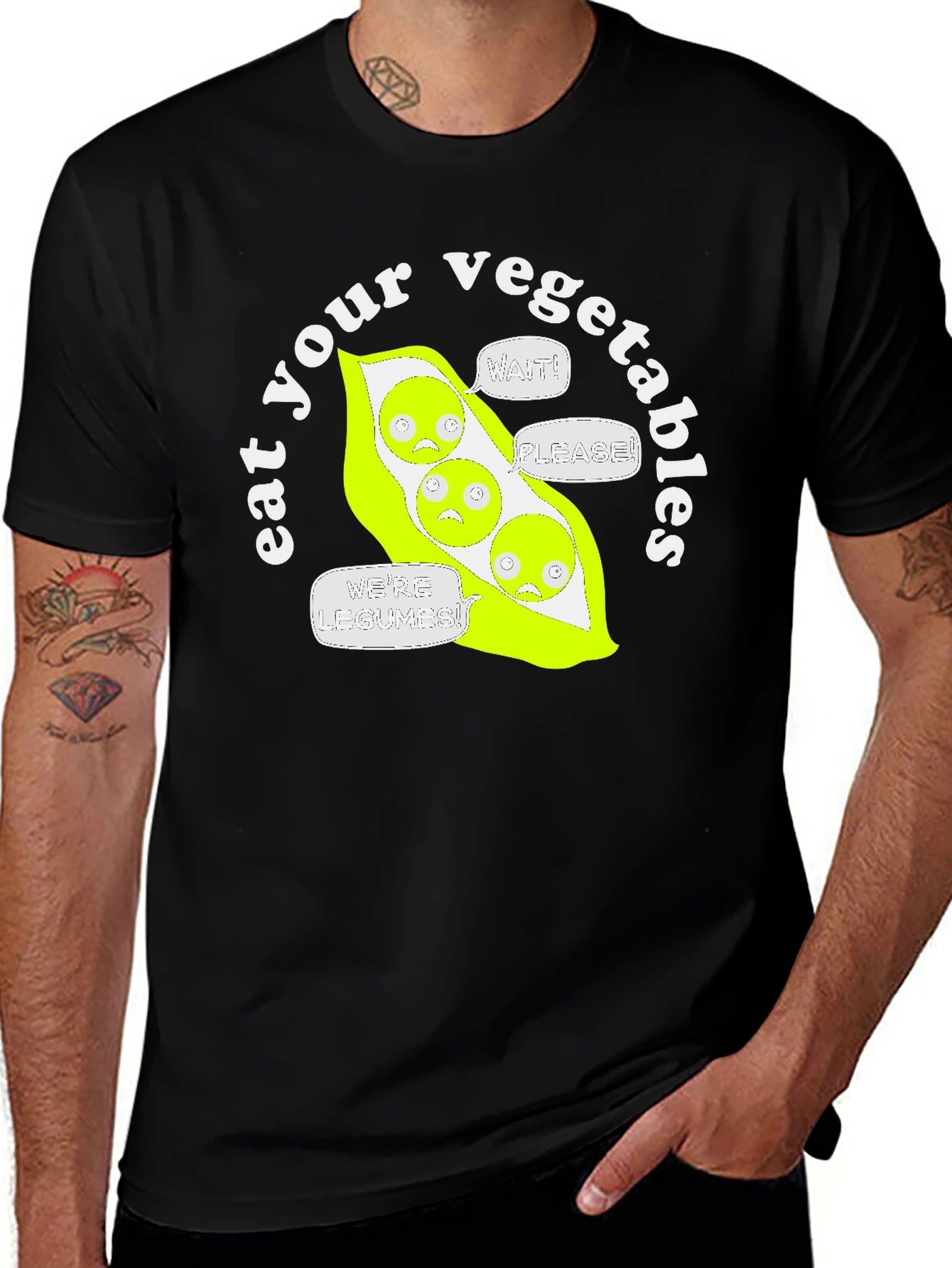 Eat Your Vegetables Funny Graphic T-Shirt