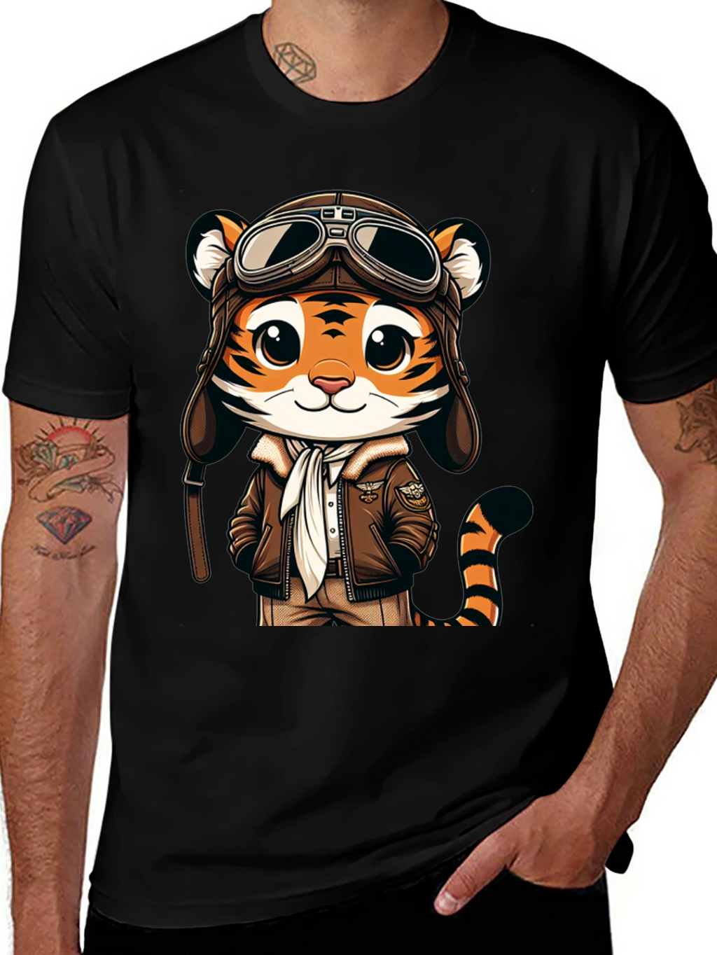 Pilot Tiger Graphic Tee - Adventure Ready!