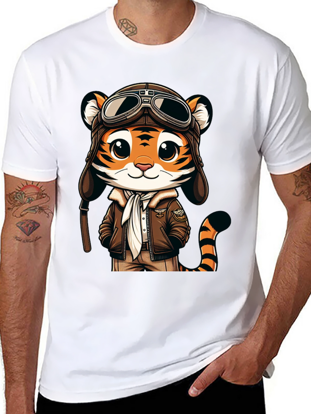 Pilot Tiger Graphic Tee - Adventure Ready!