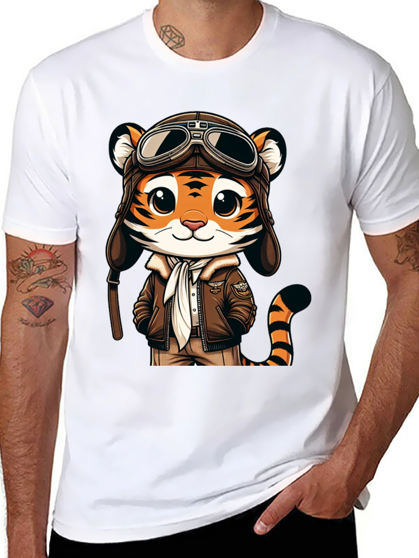 Pilot Tiger Graphic Tee - Adventure Ready!
