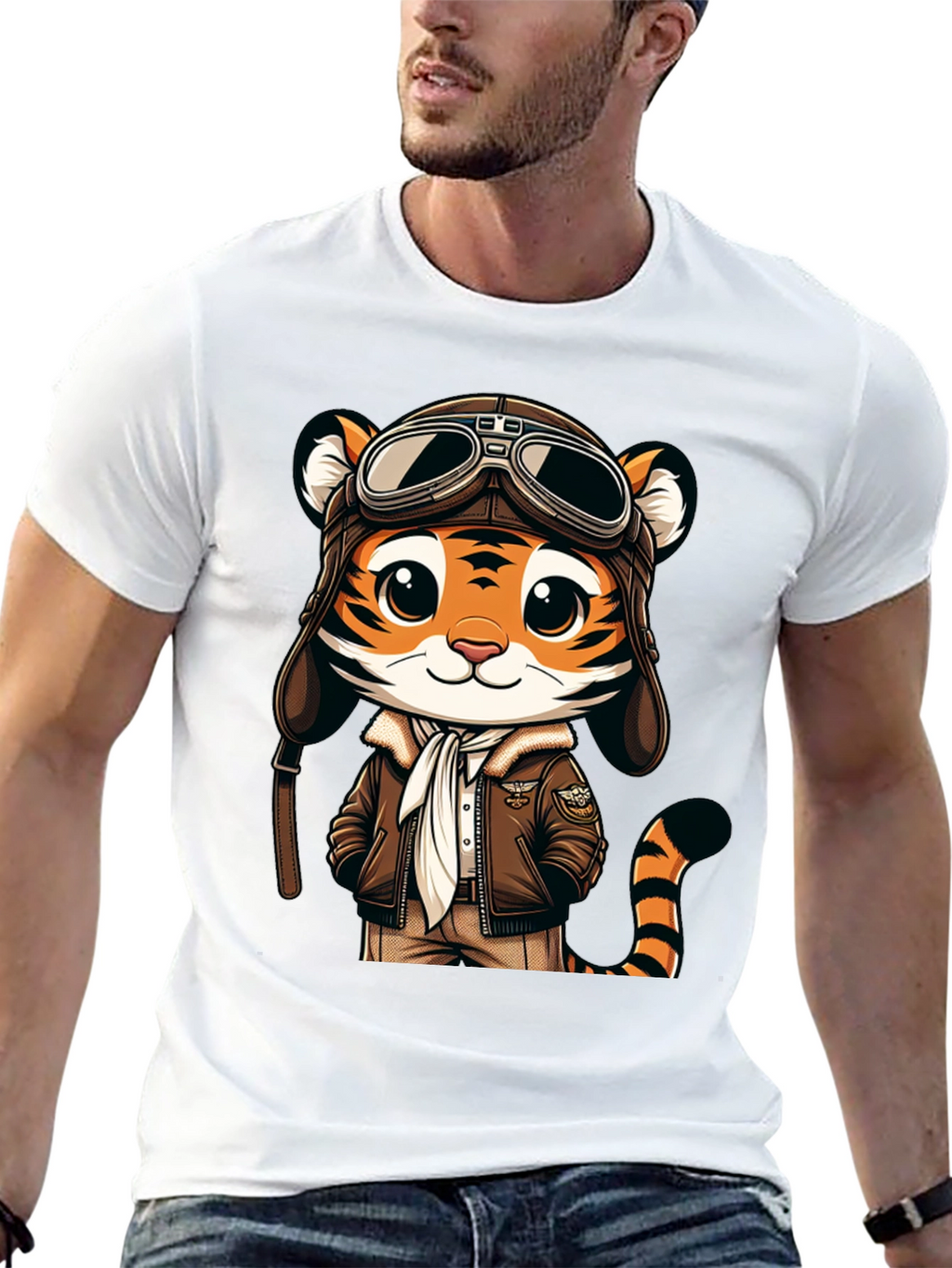 Pilot Tiger Graphic Tee - Adventure Ready!