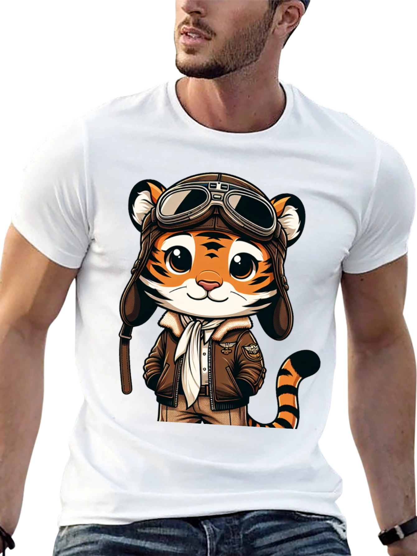 Pilot Tiger Graphic Tee - Adventure Ready!