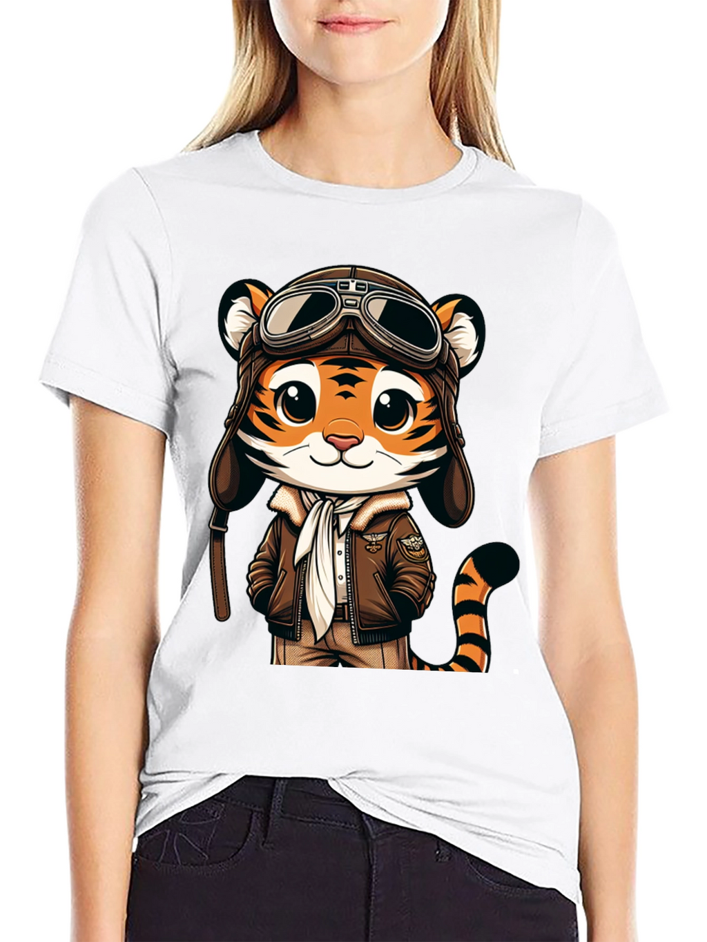 Pilot Tiger Graphic Tee - Adventure Ready!