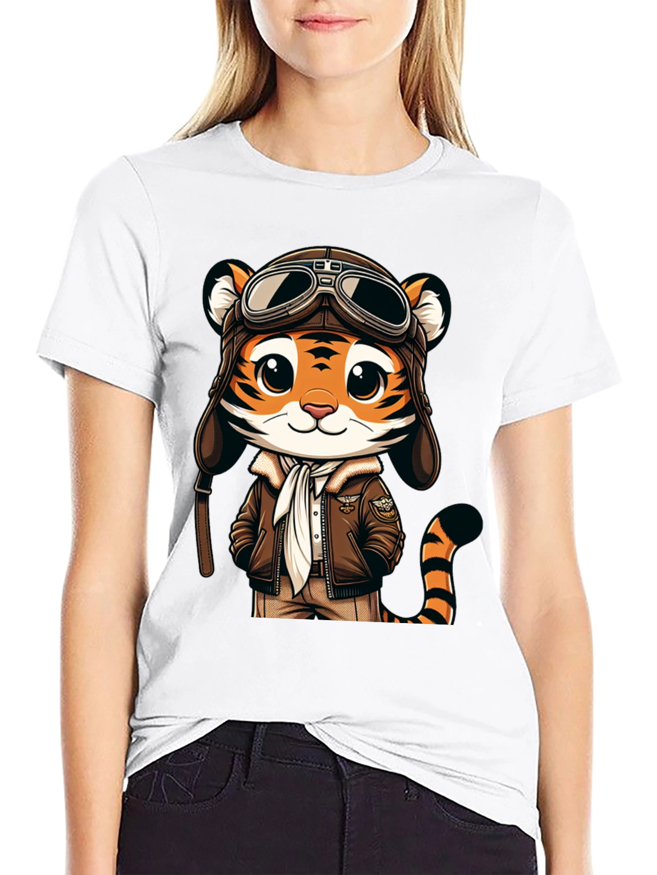 Pilot Tiger Graphic Tee - Adventure Ready!