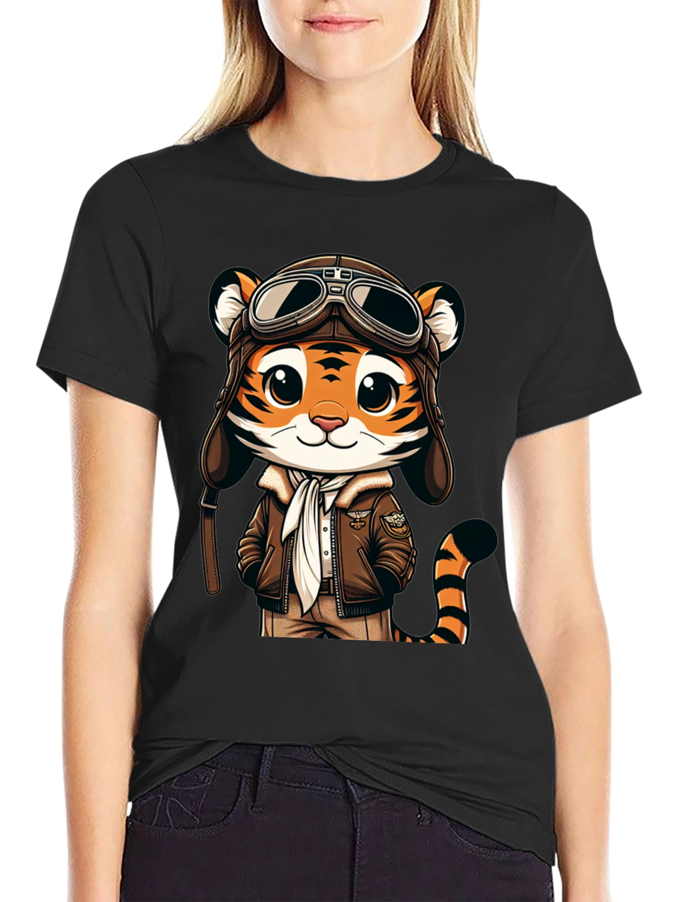 Pilot Tiger Graphic Tee - Adventure Ready!