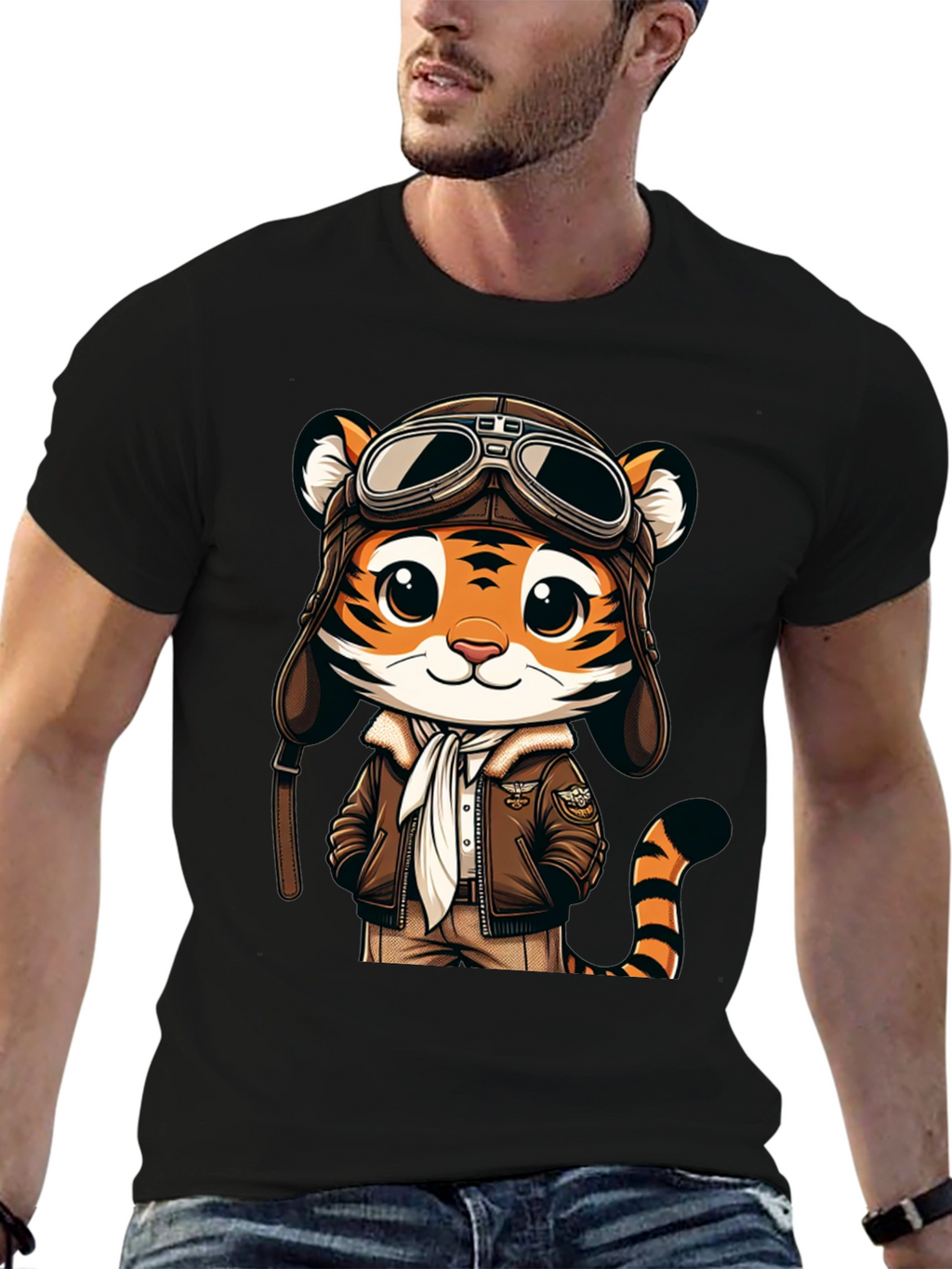 Pilot Tiger Graphic Tee - Adventure Ready!