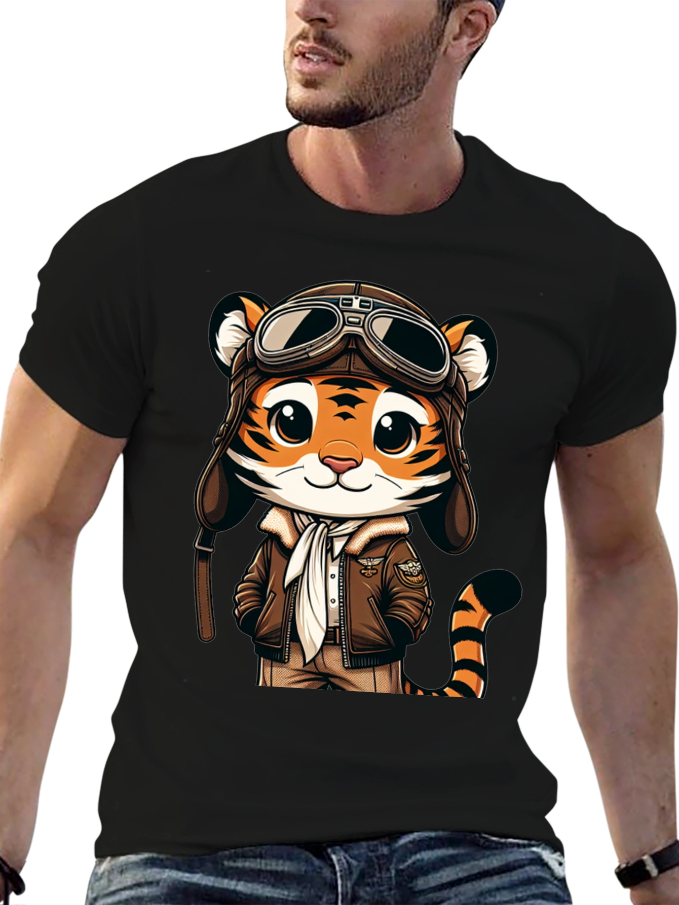 Pilot Tiger Graphic Tee - Adventure Ready!