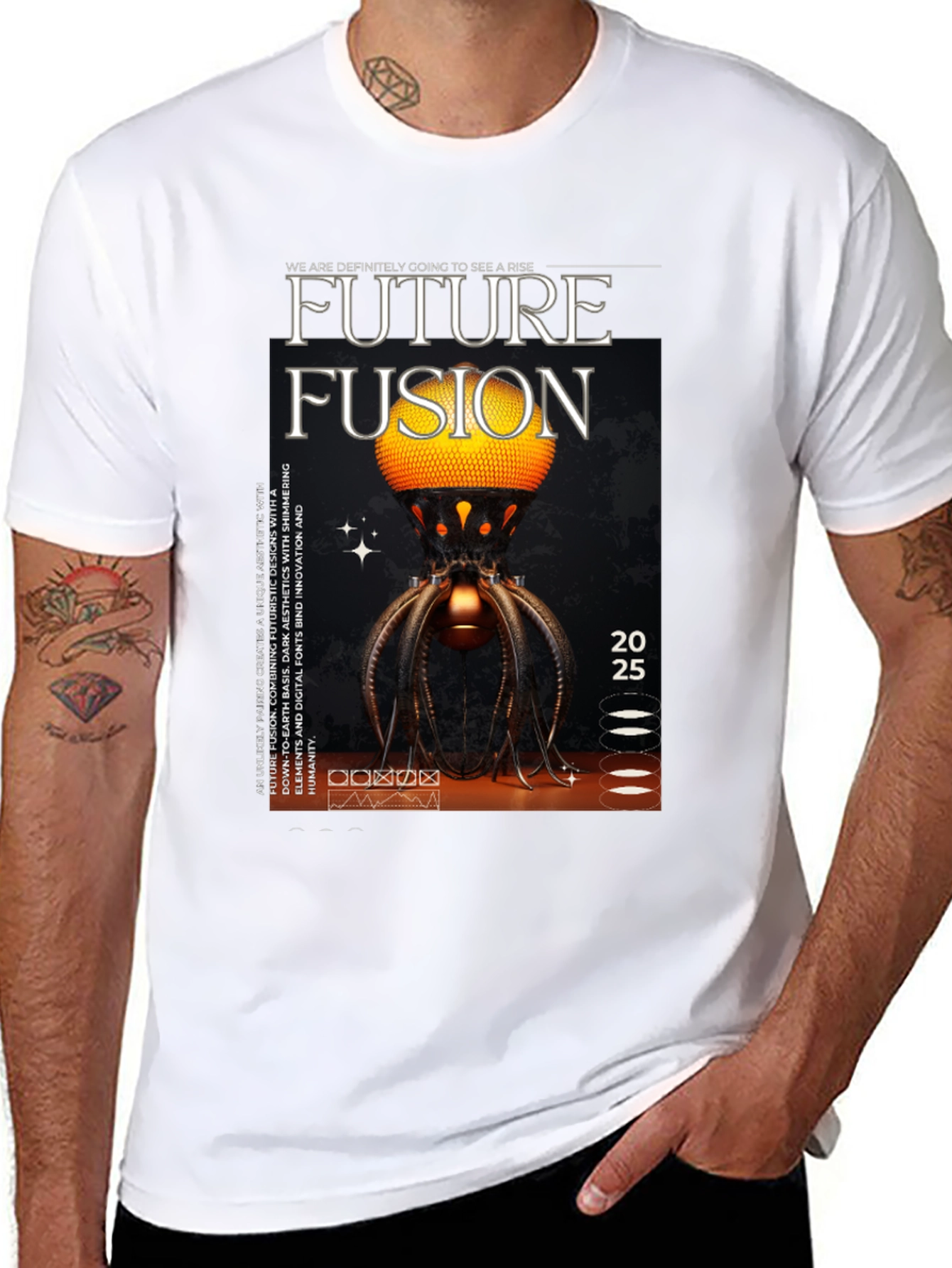 Future Fusion Graphic Tee - Bold & Modern Style