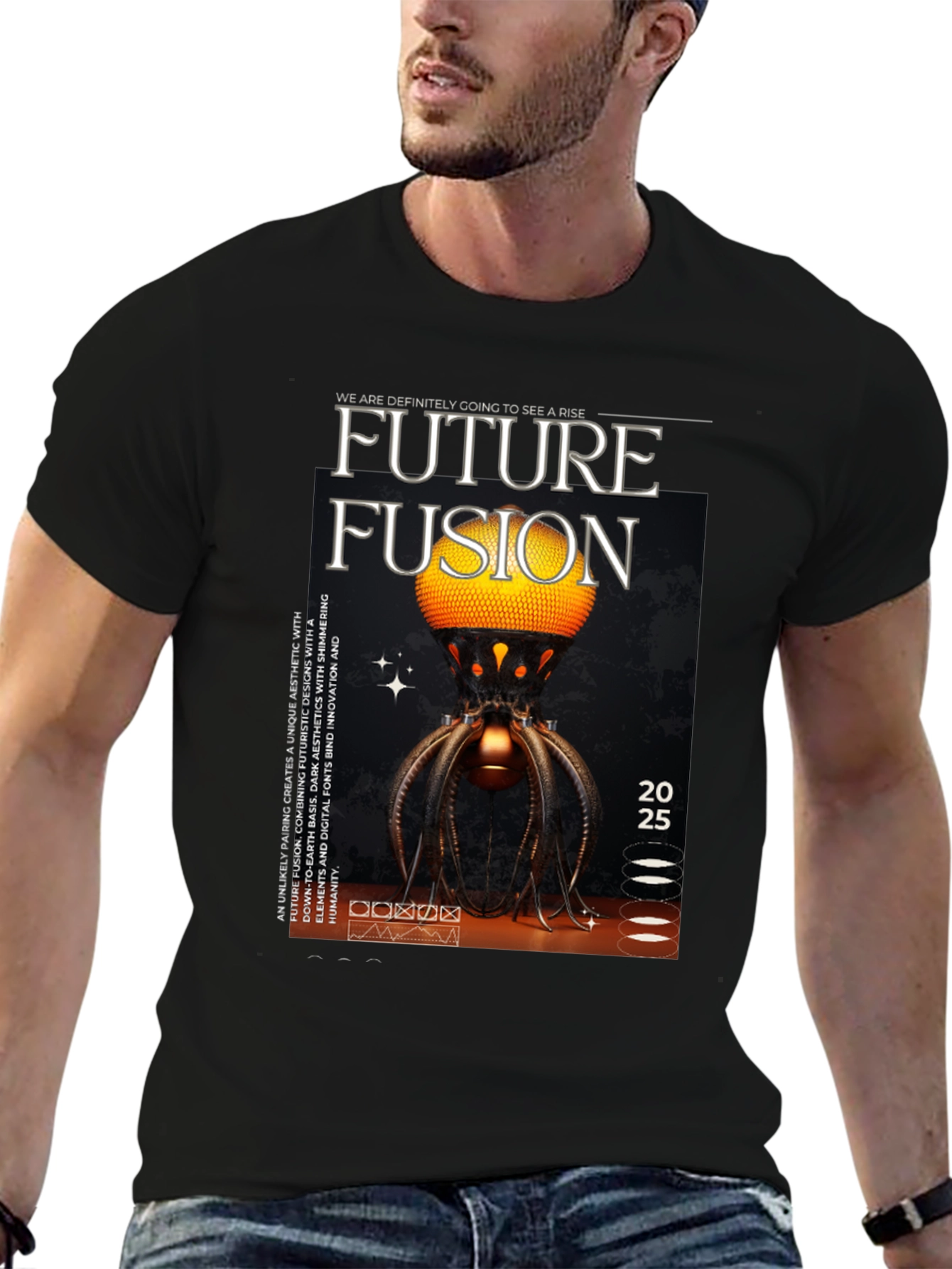 Future Fusion Graphic Tee - Bold & Modern Style