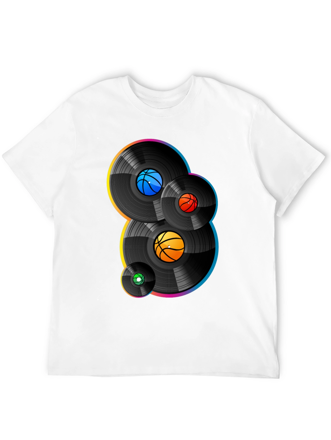 Basketball Vinyl Record Graphic Tee