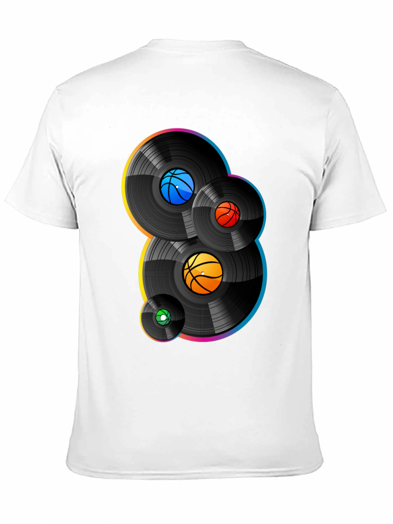 Basketball Vinyl Record Graphic Tee